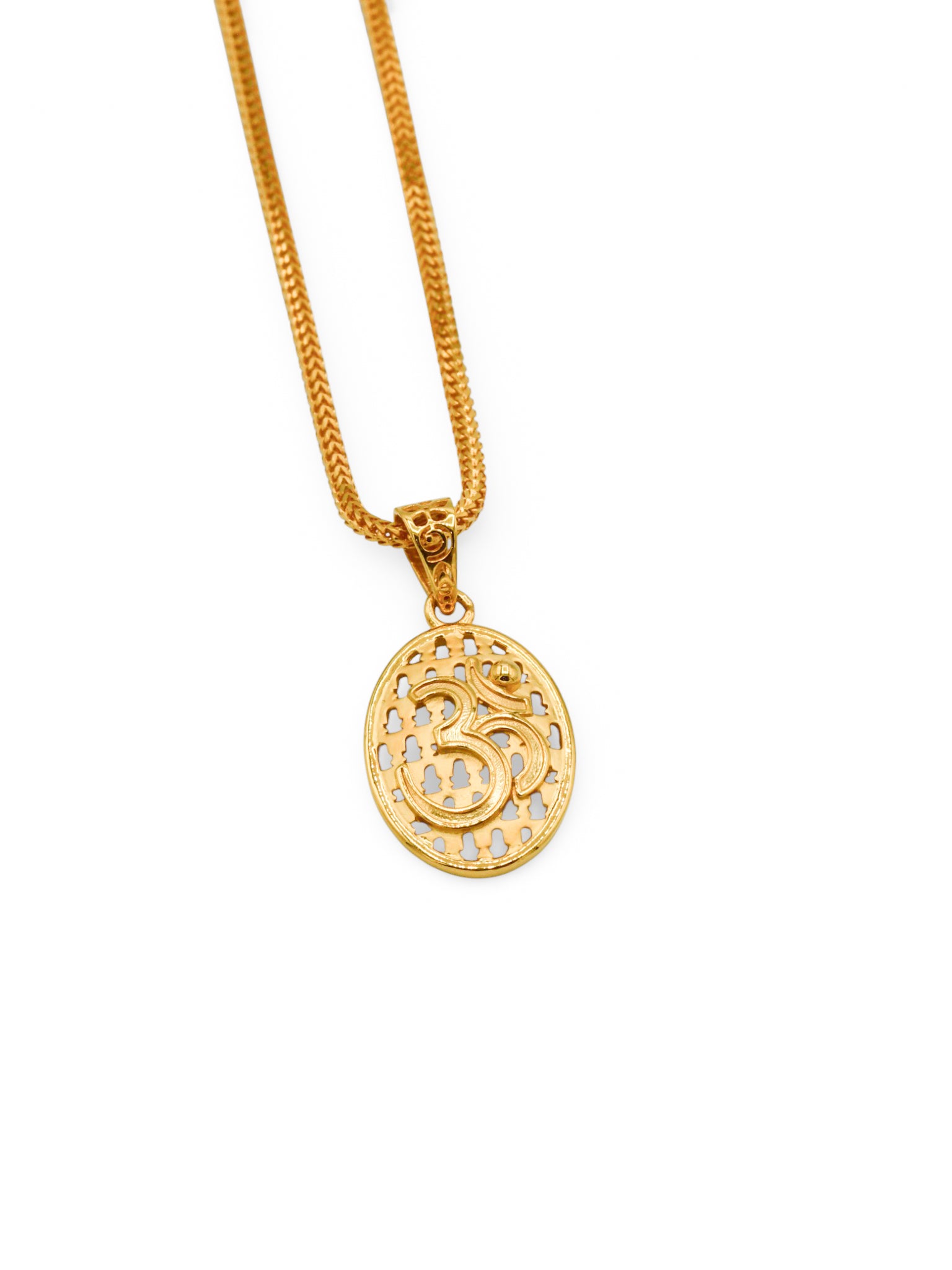 22Ct Gold Om Pendant - Roop Darshan