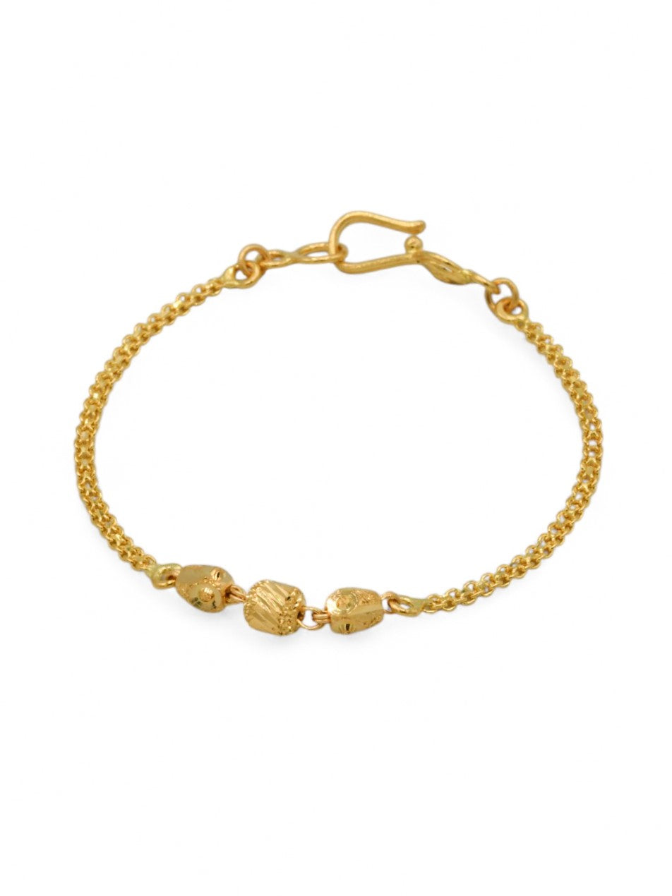 22ct Gold Ball Baby Bracelet - Roop Darshan