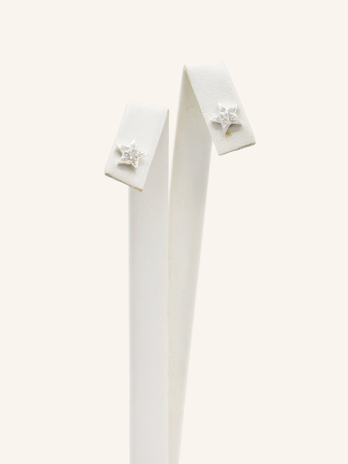 Star Sterling Silver CZ Studs