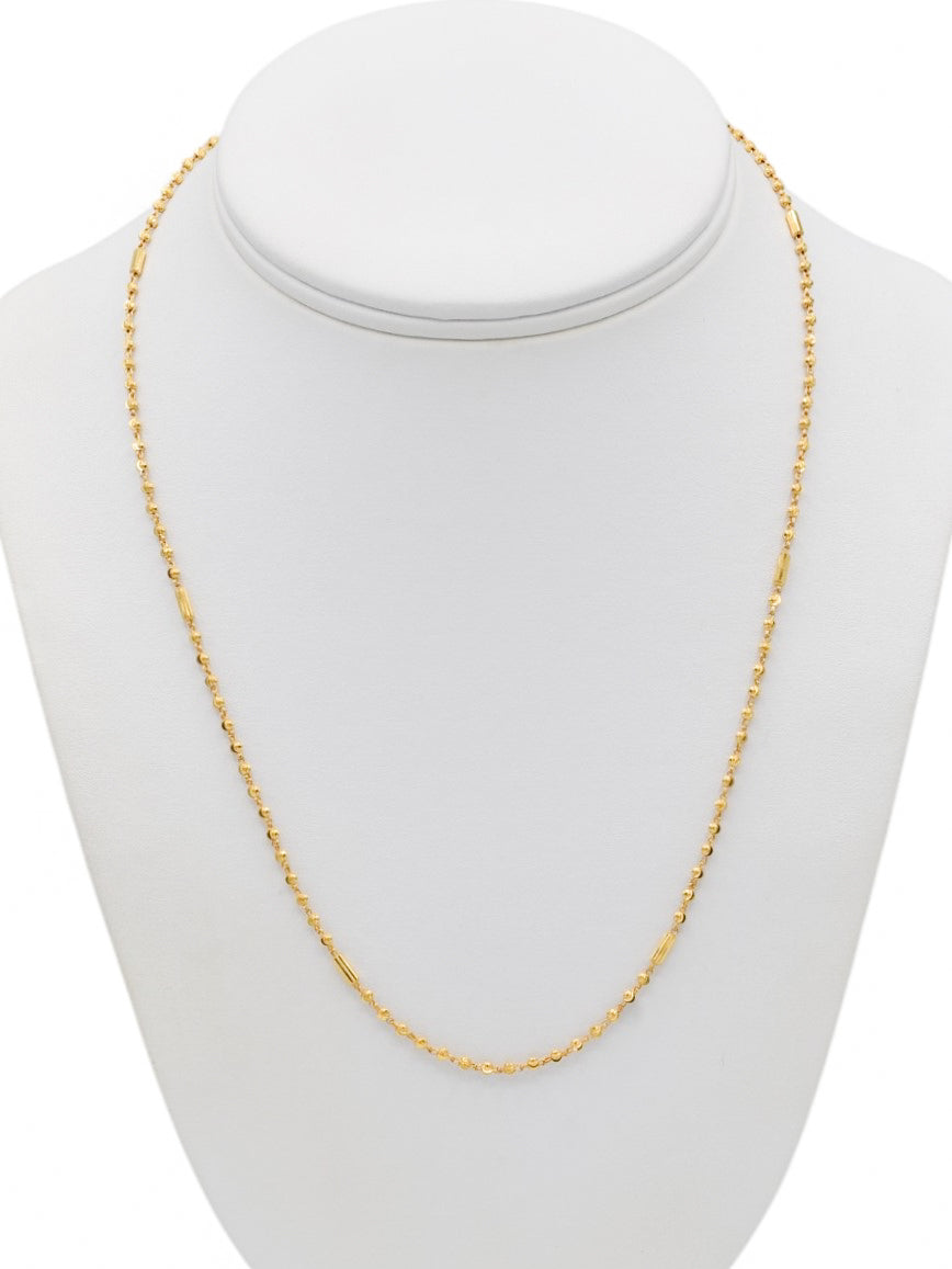 22ct Gold Ball Fancy Chain