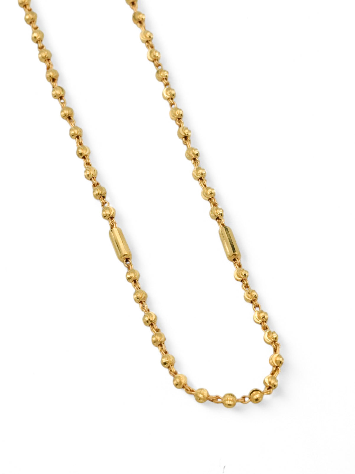 22ct Gold Ball Fancy Chain