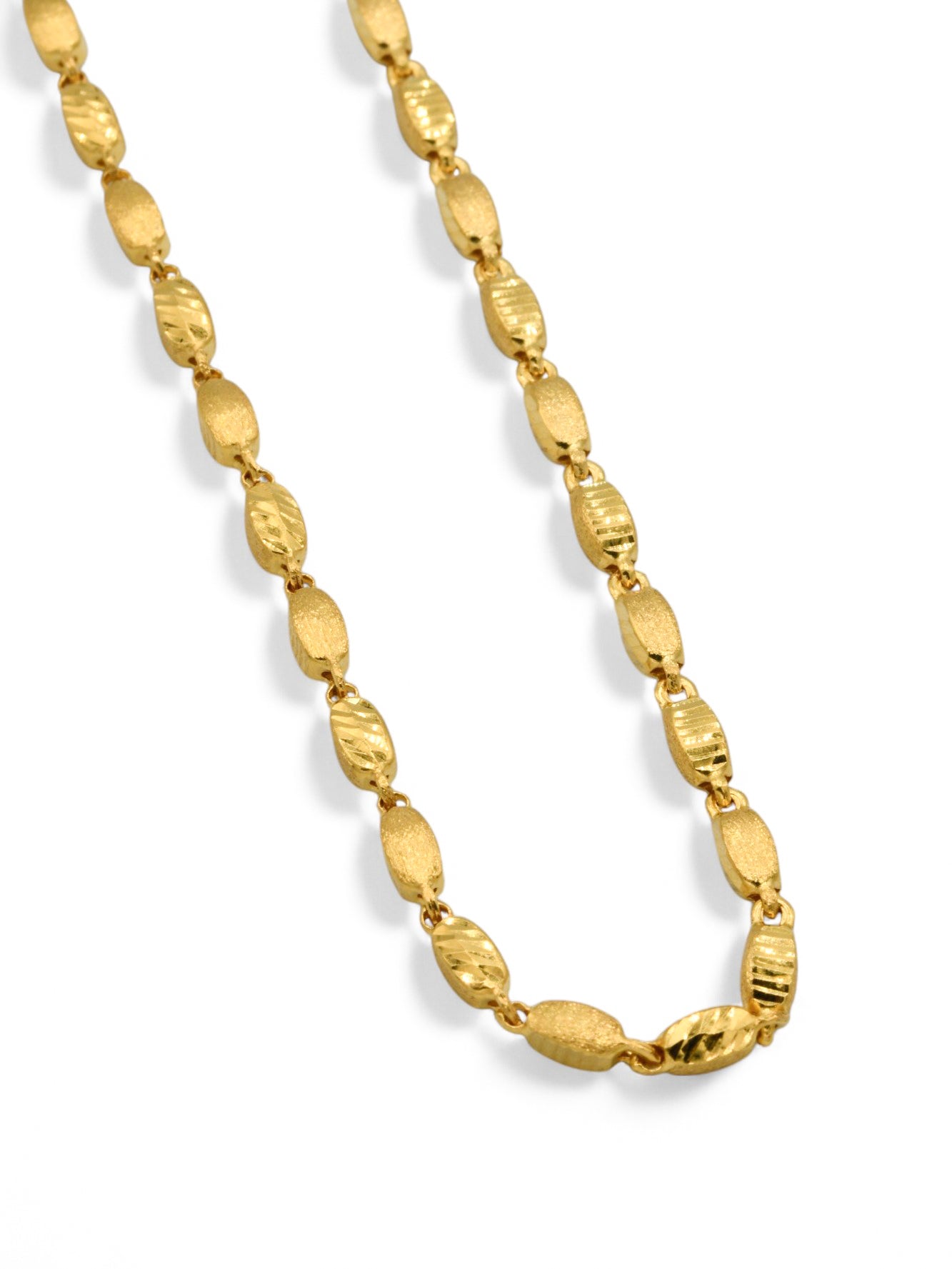 22ct Gold Hollow Fancy Chain - Roop Darshan