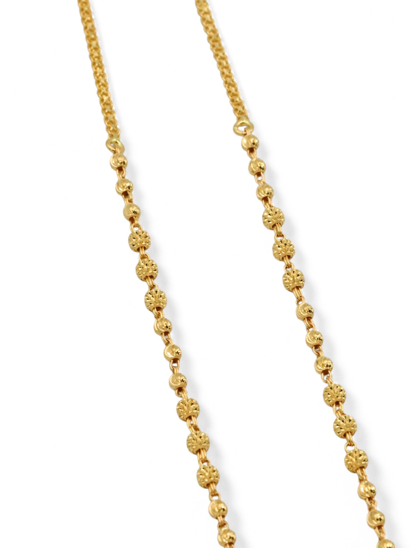 22ct Gold Ball Fancy Chain