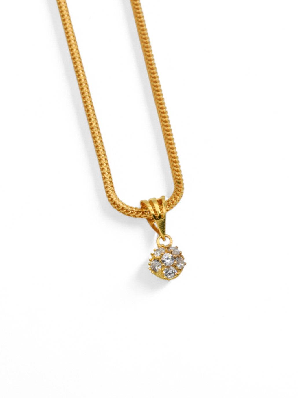 22ct Gold CZ Pendant - Roop Darshan