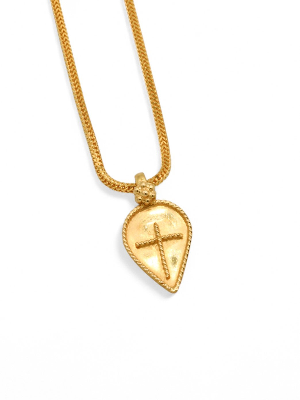 22ct Gold Cross Tali Pendant - Roop Darshan