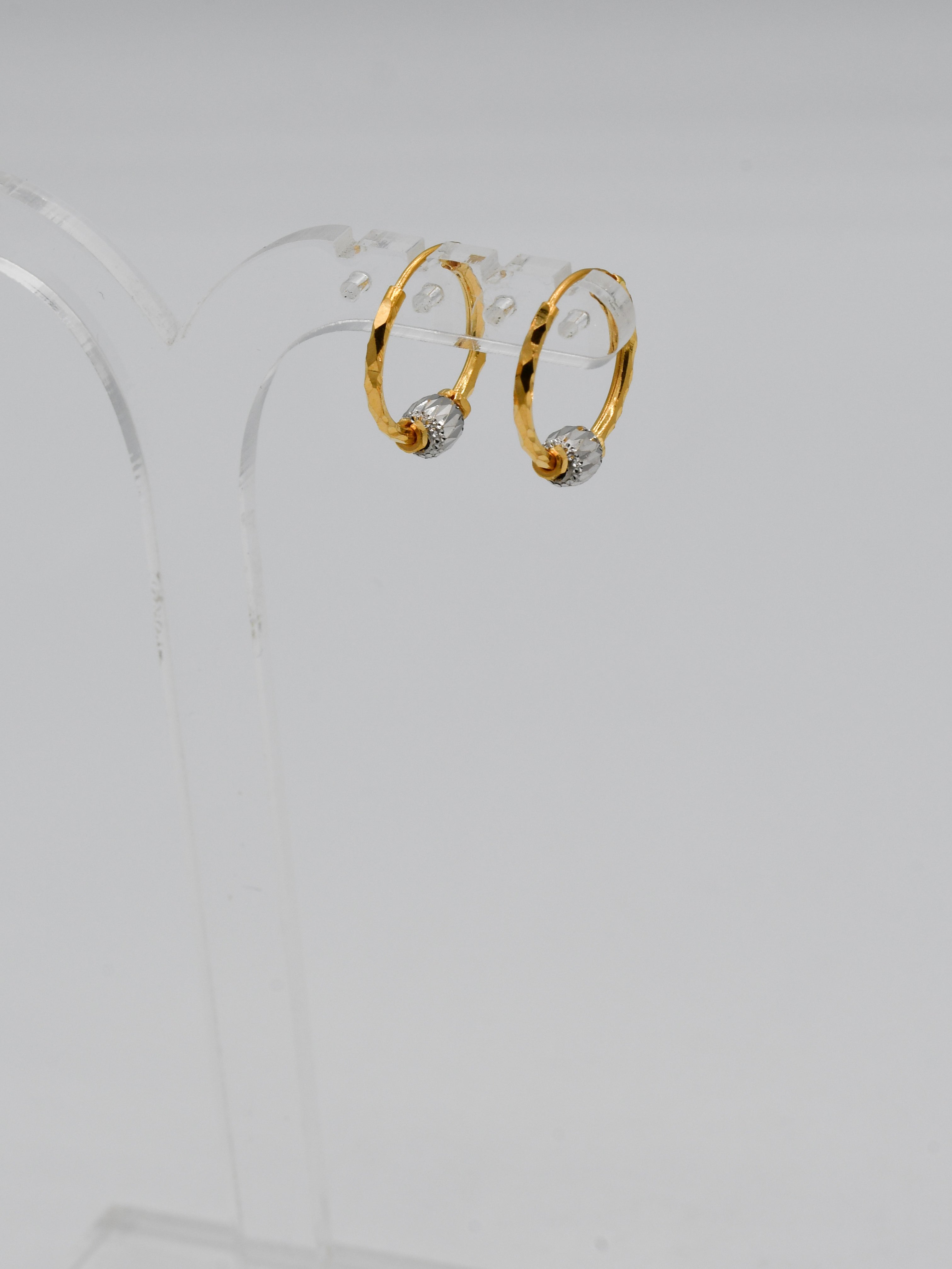 22Ct Gold Two Tone Ball Bali