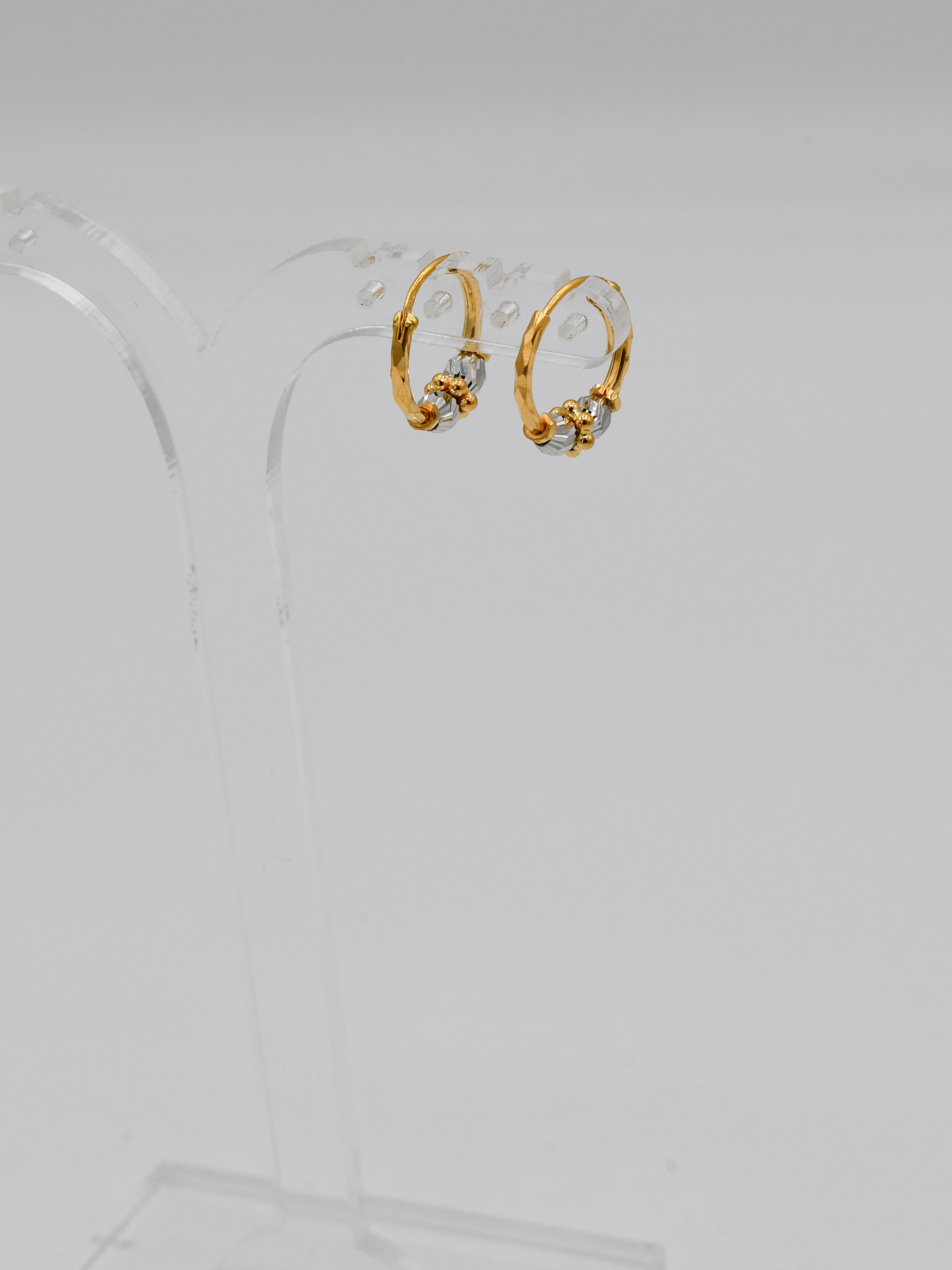 22Ct Gold Two Tone Ball Bali - Roop Darshan