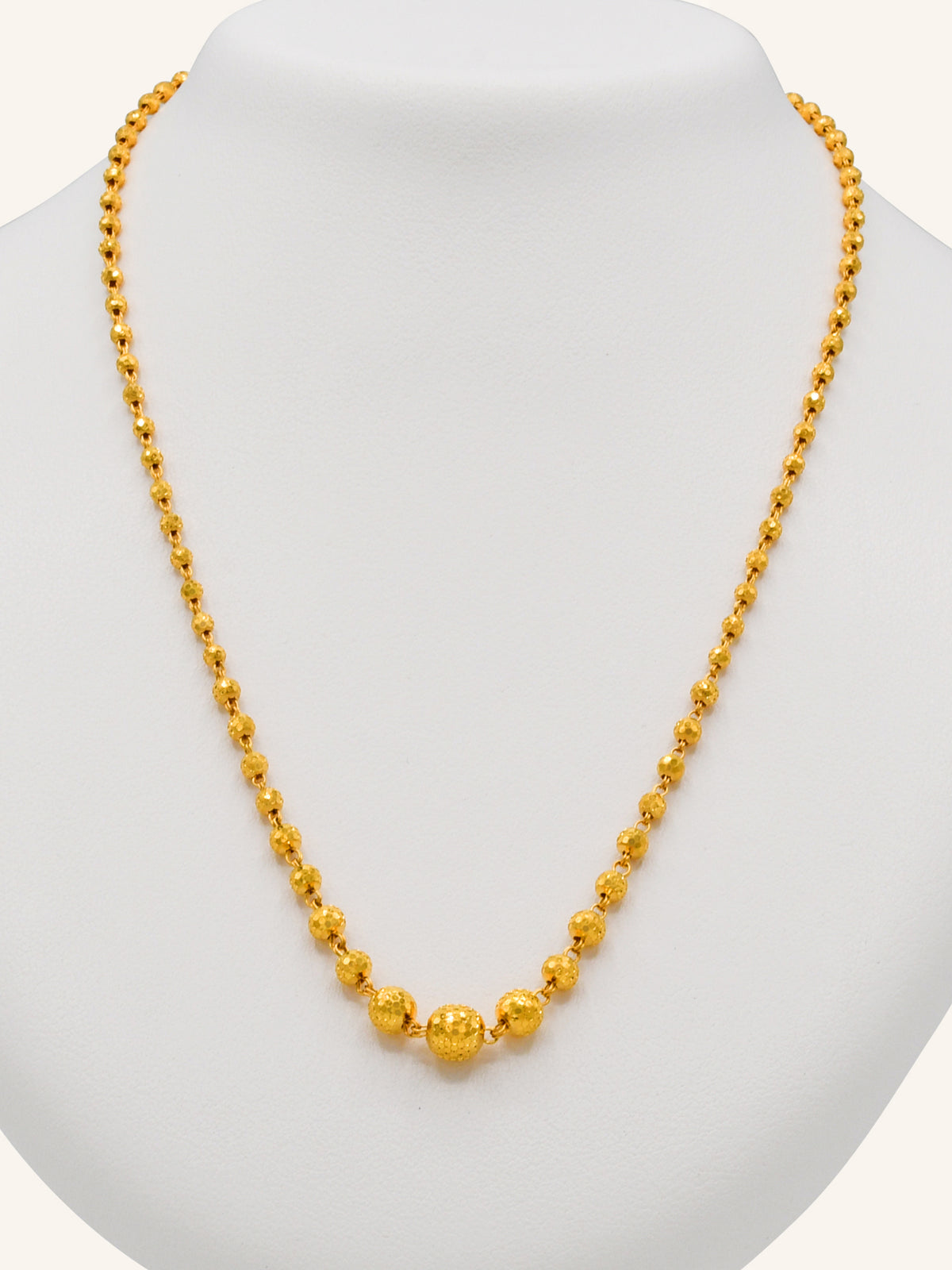22ct Gold Ball Fancy Chain
