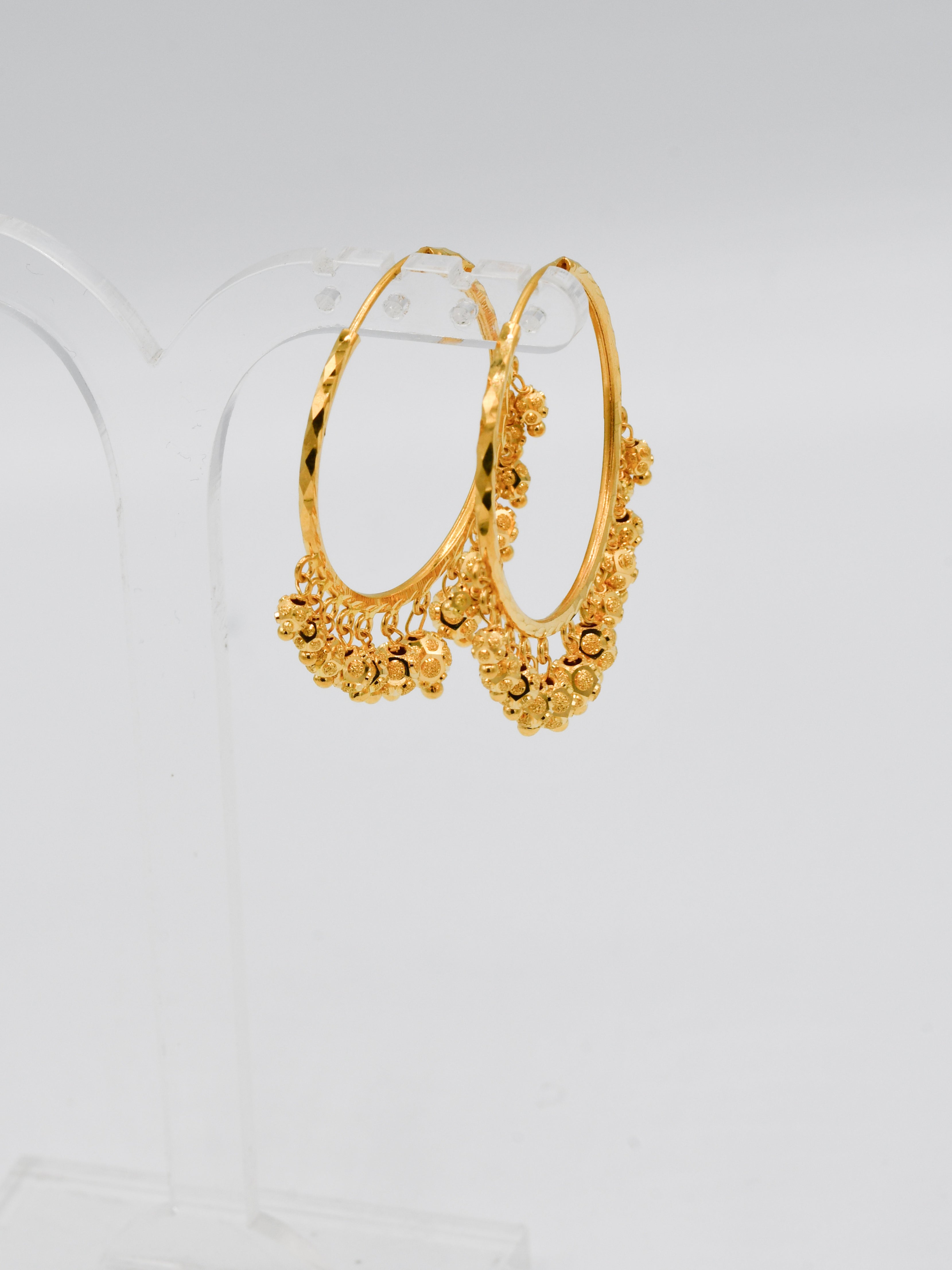 22Ct Gold Ball Hanging Bali