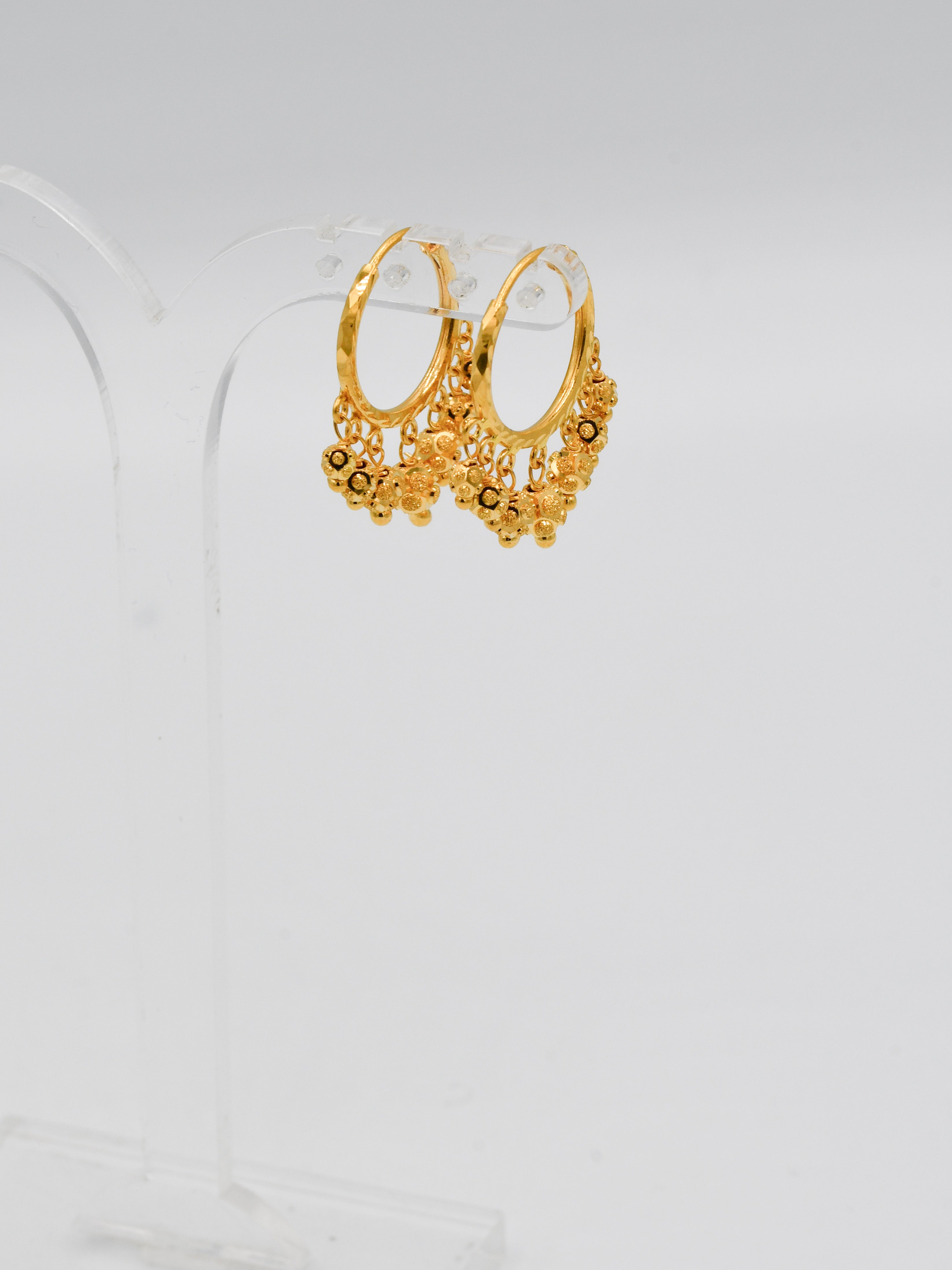 22Ct Gold Ball Hanging Bali - Roop Darshan