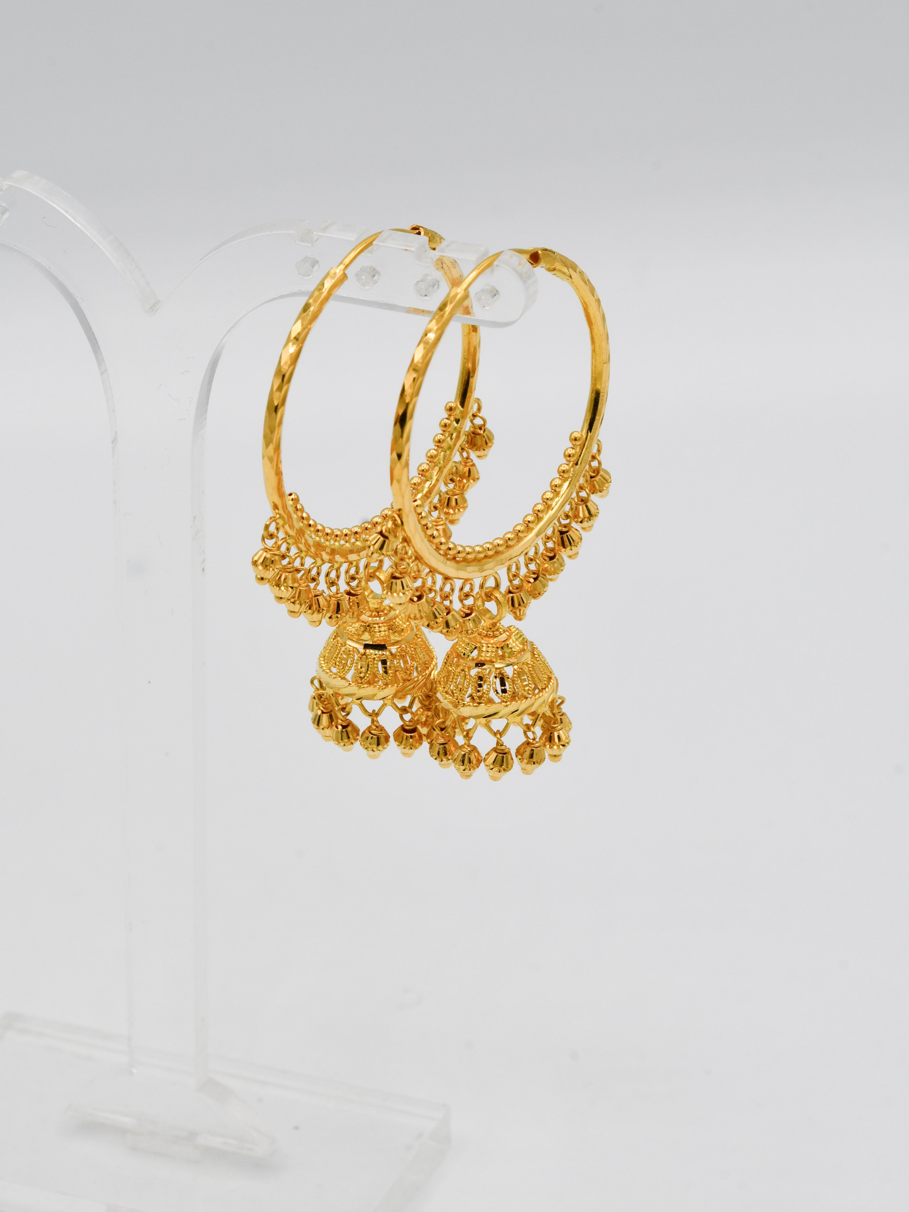 22Ct Gold Jhumki Bali - Roop Darshan
