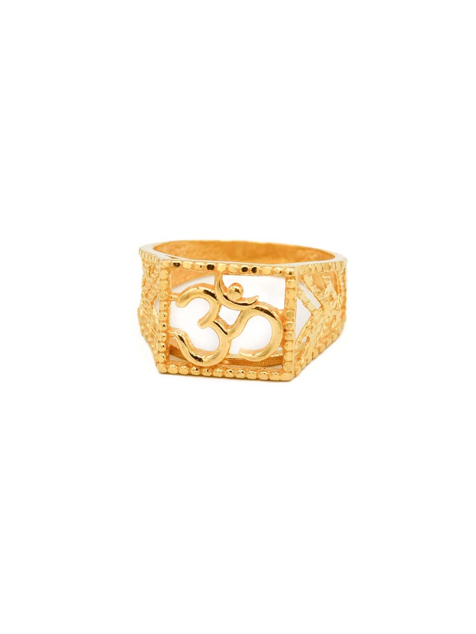 22ct Gold Om Baby Ring - Roop Darshan