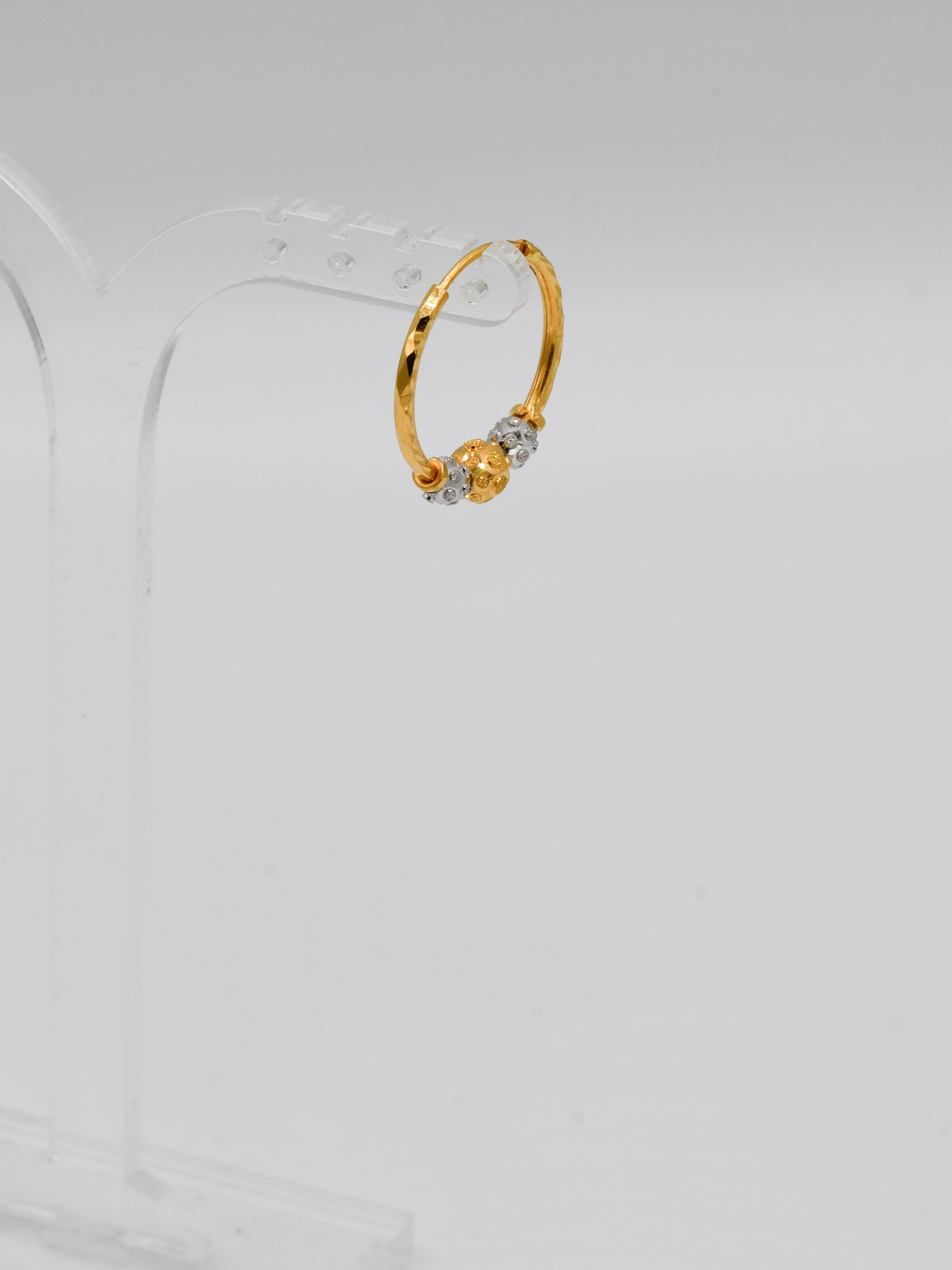 22Ct Gold Two Tone Ball Bali - Roop Darshan