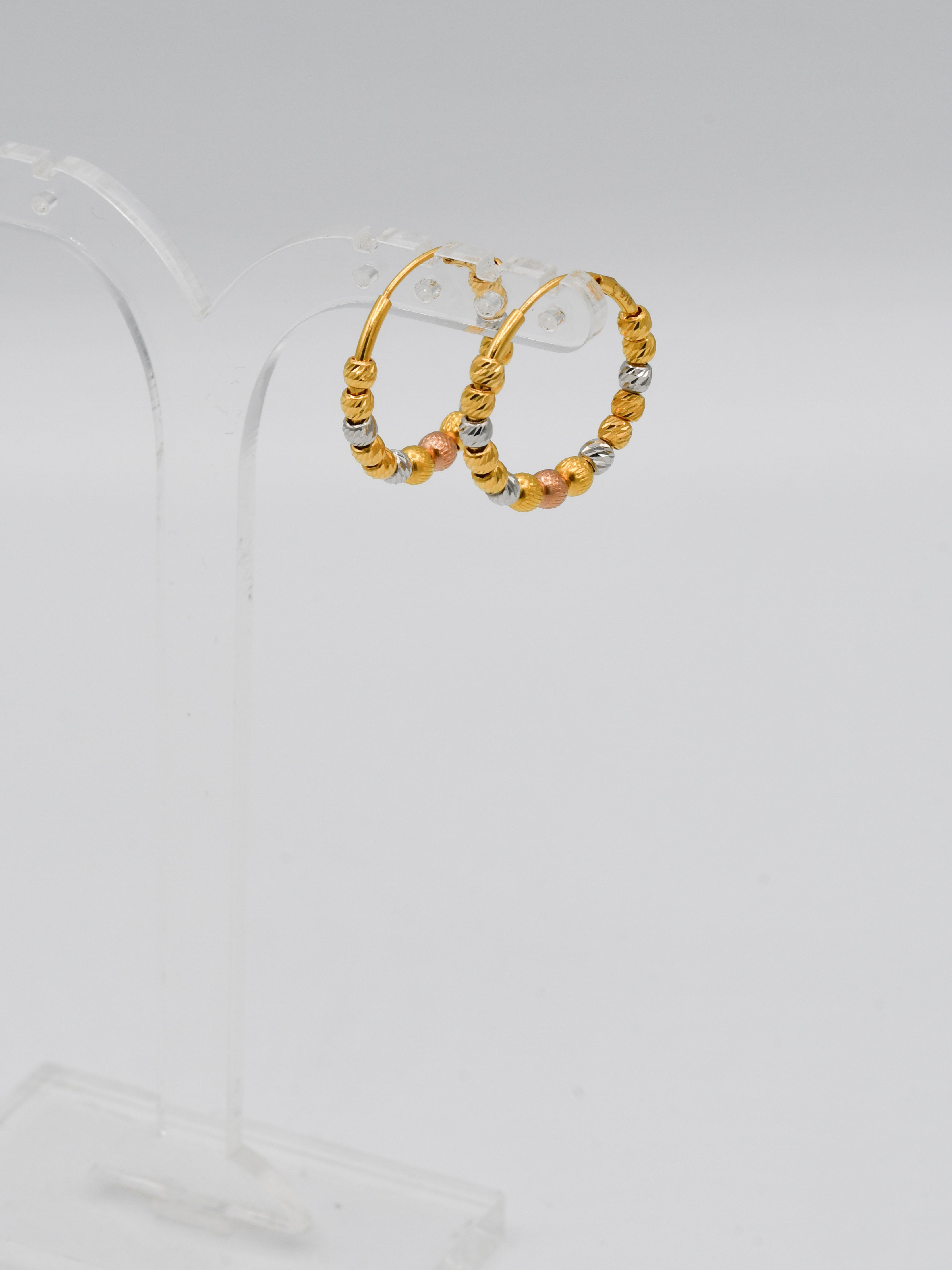 22Ct Gold Rose Gold Two Tone Ball Bali - Roop Darshan