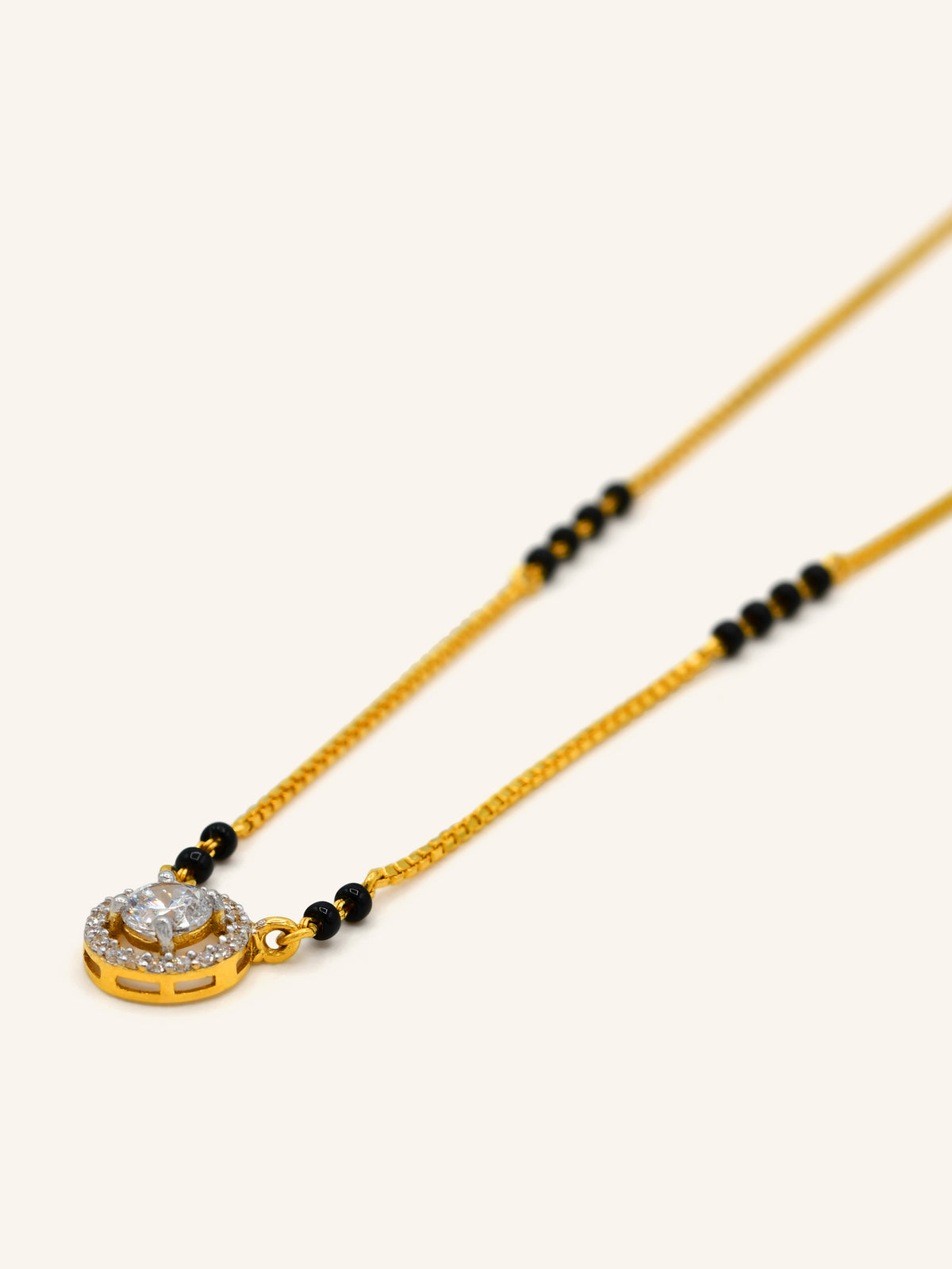 22ct Gold CZ Mangal Sutra