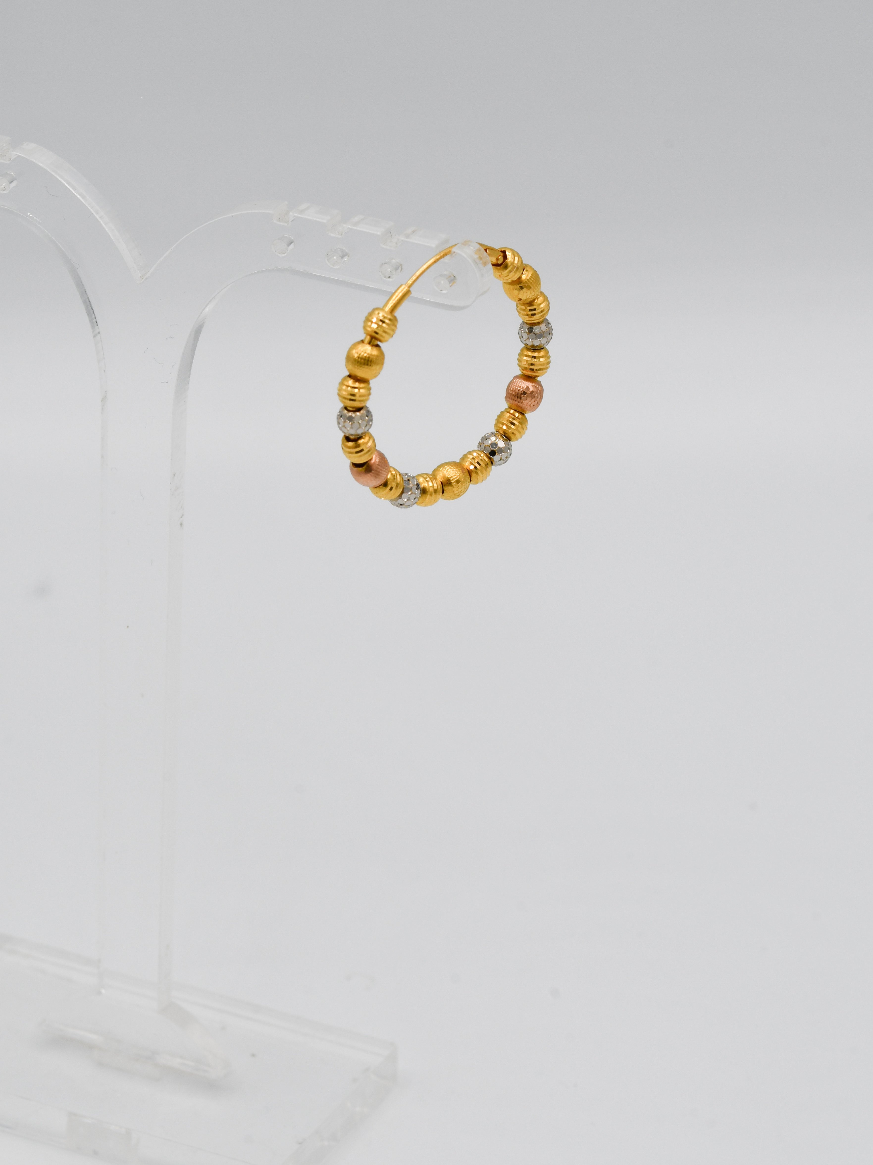 22Ct Gold Rose Gold Two Tone Ball Bali - Roop Darshan