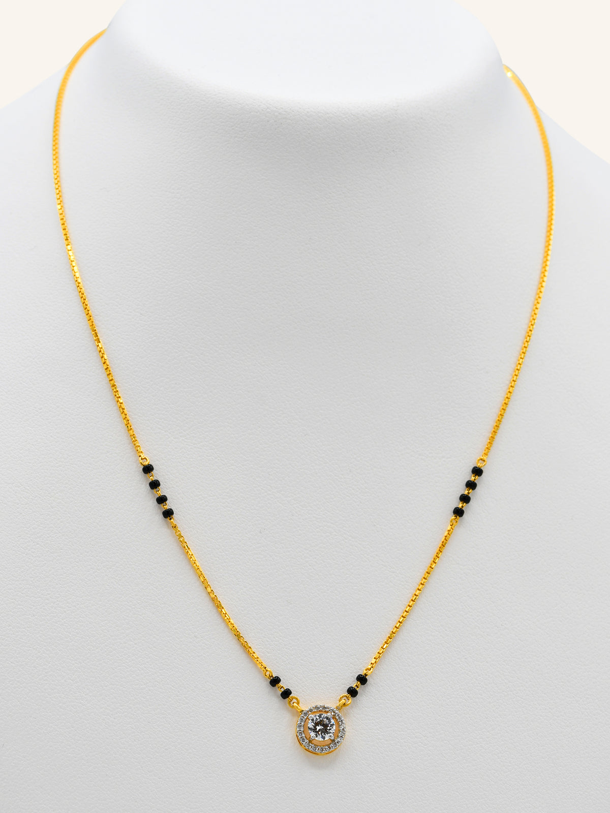 22ct Gold CZ Mangal Sutra