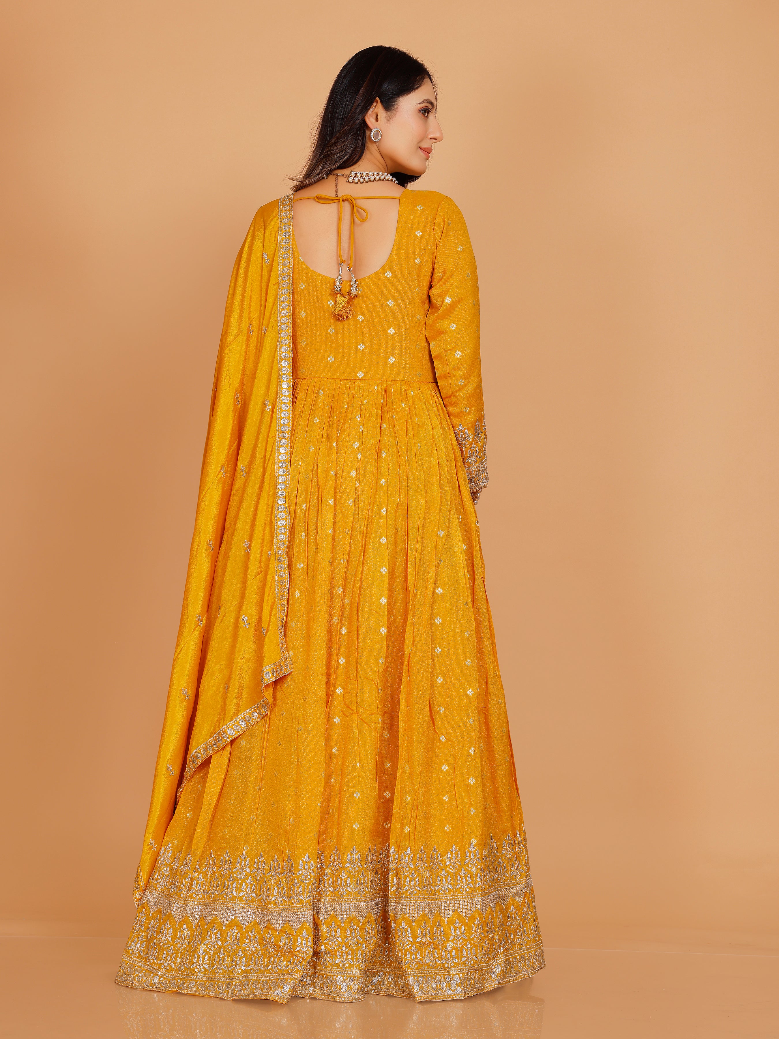 Tanisha Gown With Dupatta - Roop Darshan