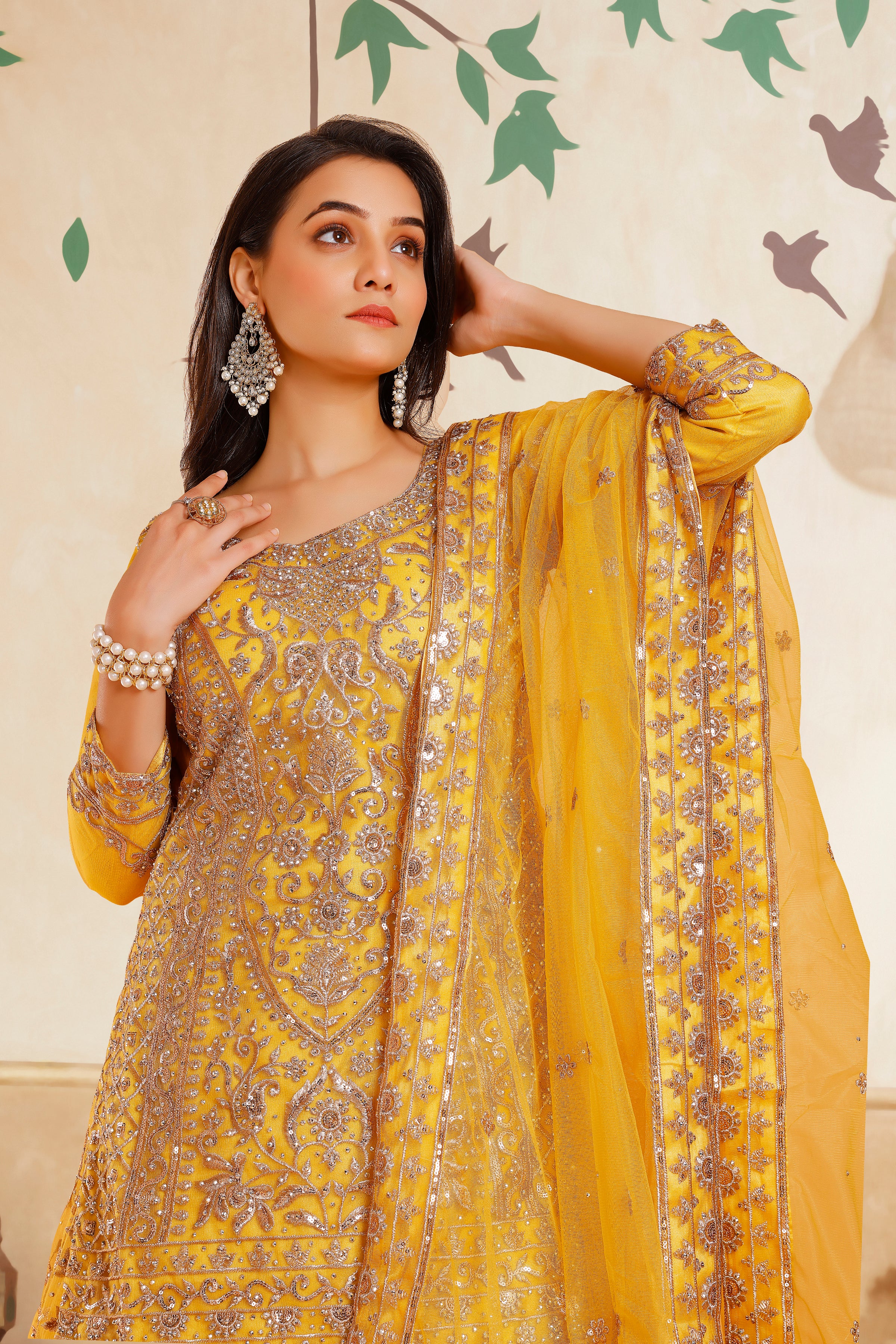 Zakia Long Top Lehenga - Roop Darshan