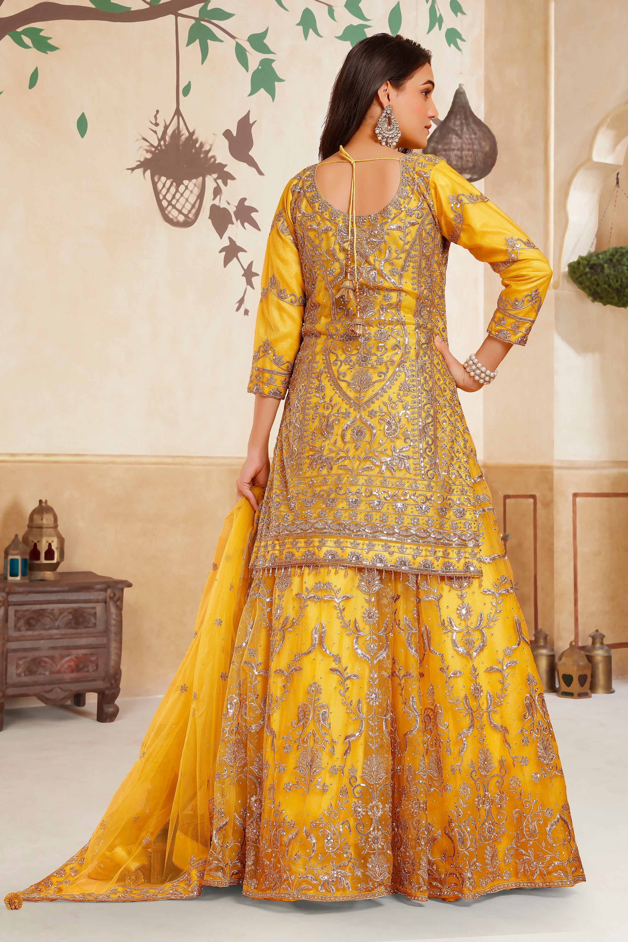 Zakia Long Top Lehenga - Roop Darshan