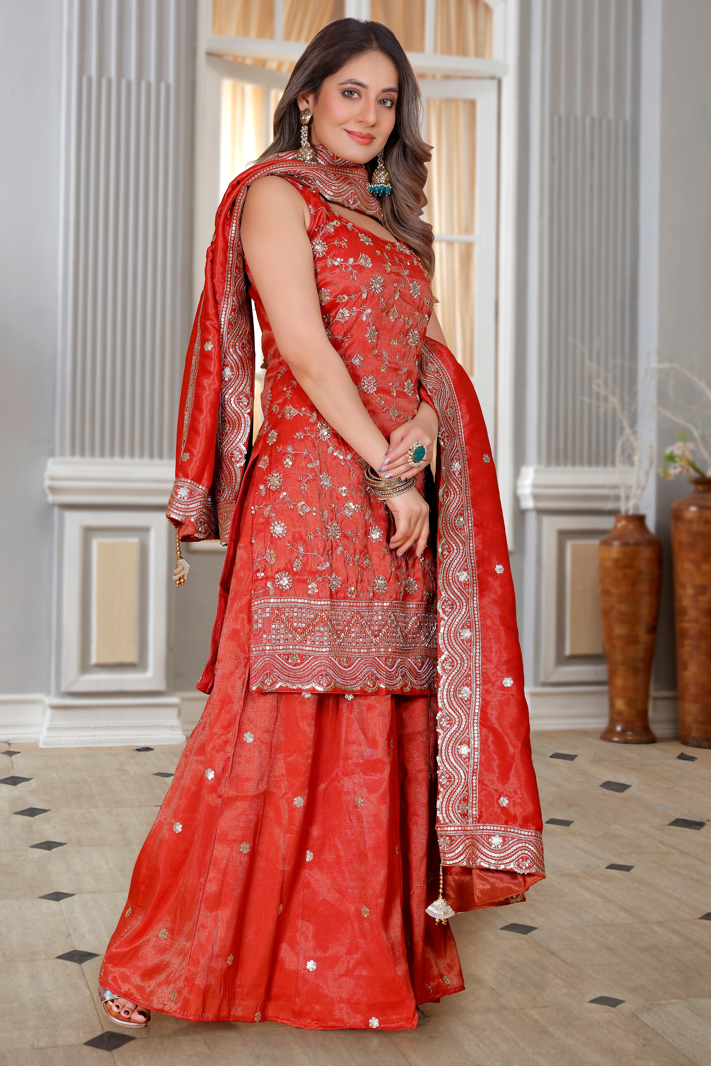 Krina Palazzo Suit - Roop Darshan