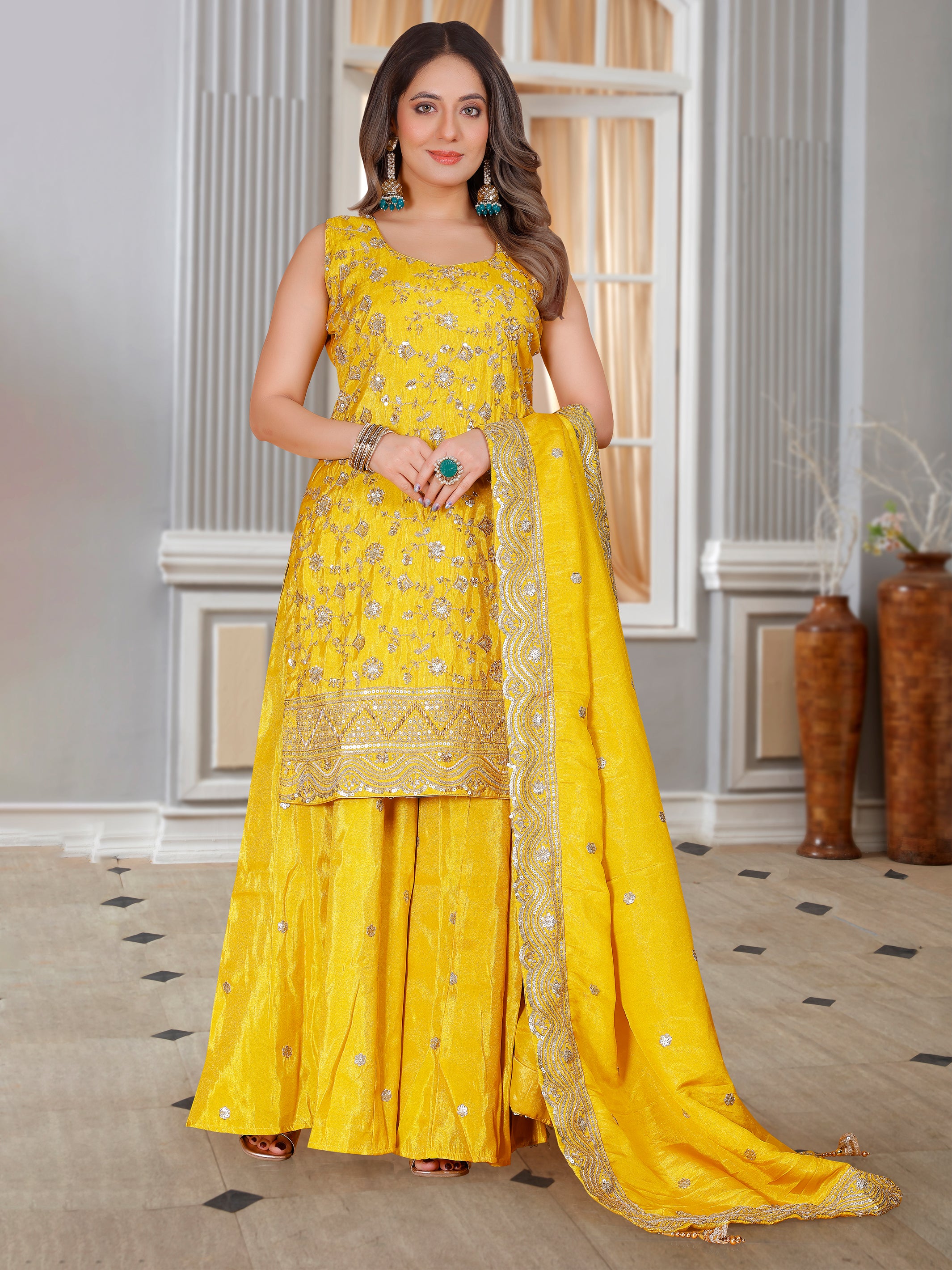 Krina Palazzo Suit - Roop Darshan