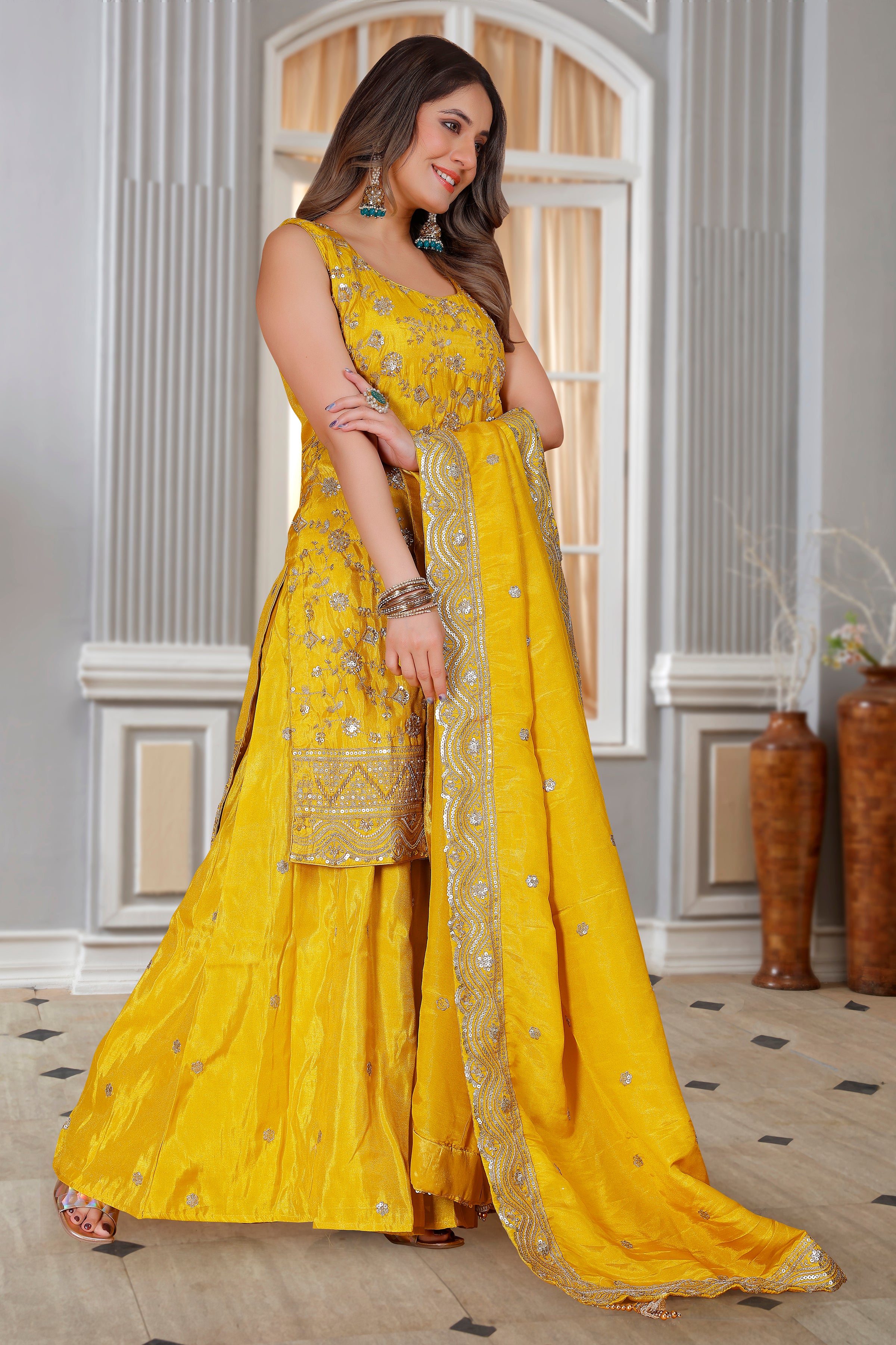 Krina Palazzo Suit - Roop Darshan