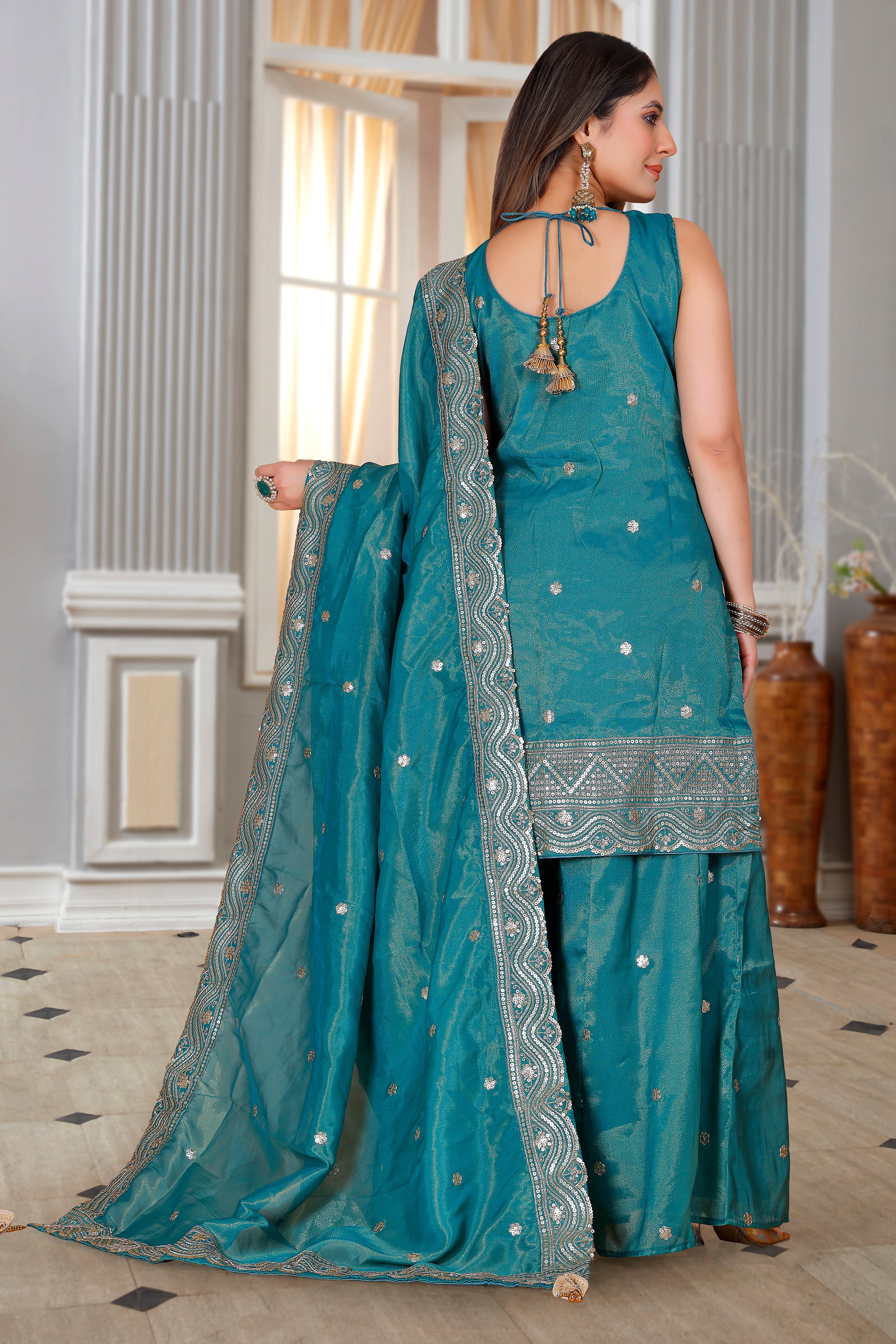 Krina Palazzo Suit - Roop Darshan