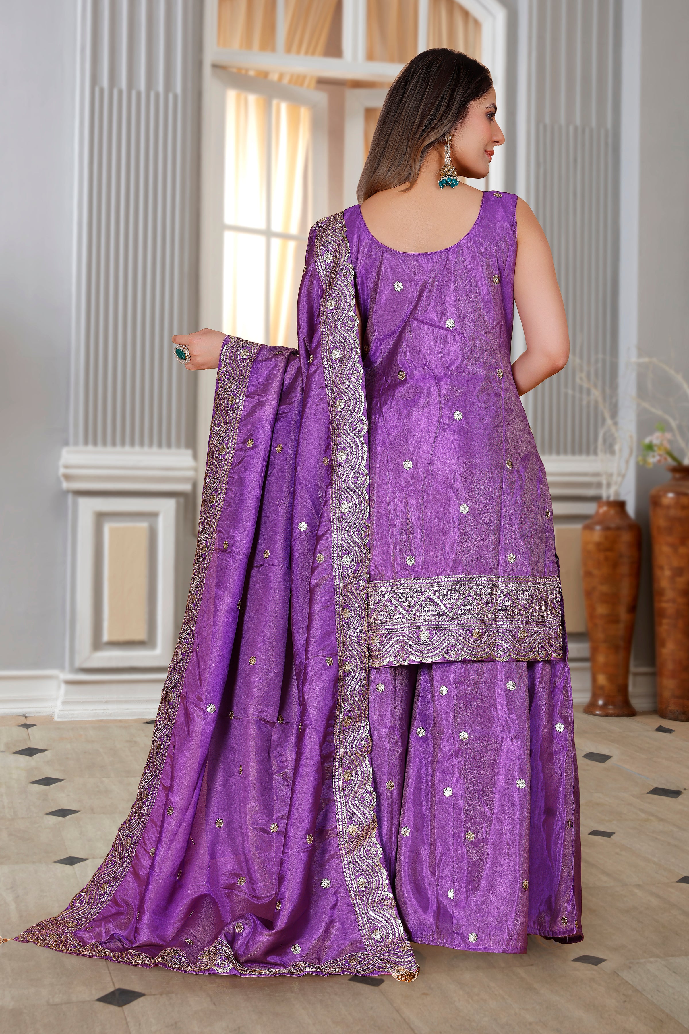 Krina Palazzo Suit - Roop Darshan