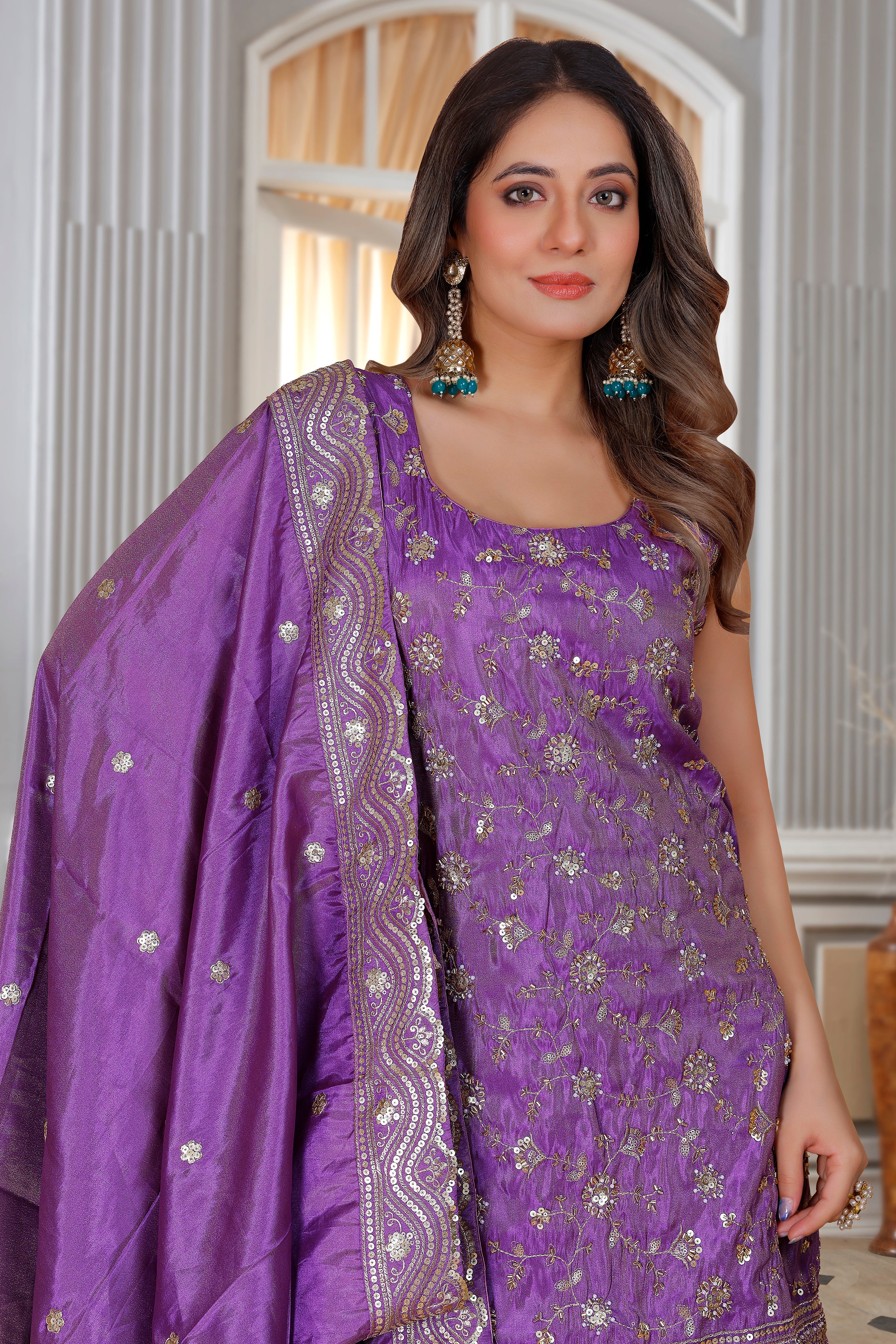 Krina Palazzo Suit - Roop Darshan