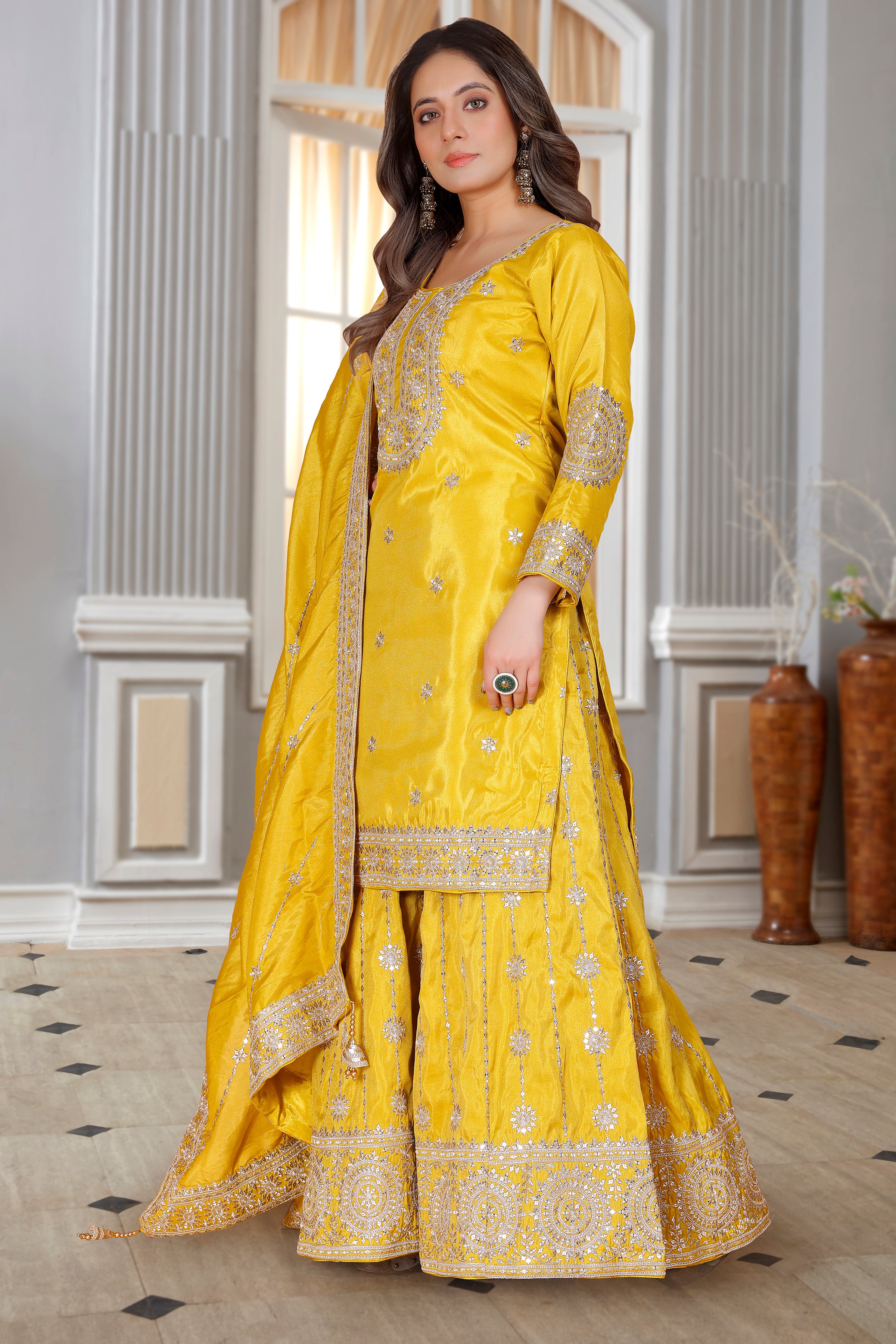 Emily Palazzo Suit - Roop Darshan