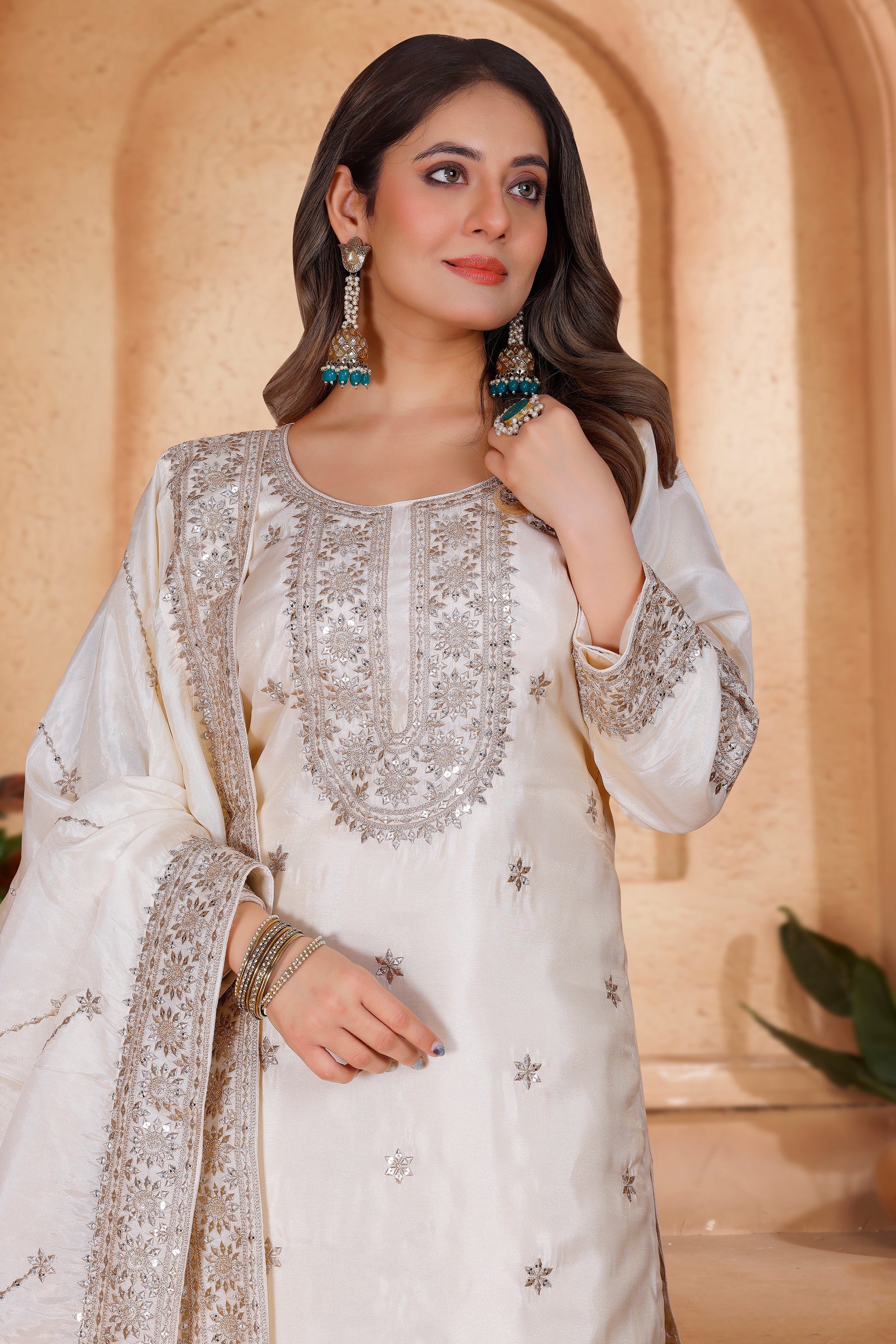 Emily Palazzo Suit - Roop Darshan