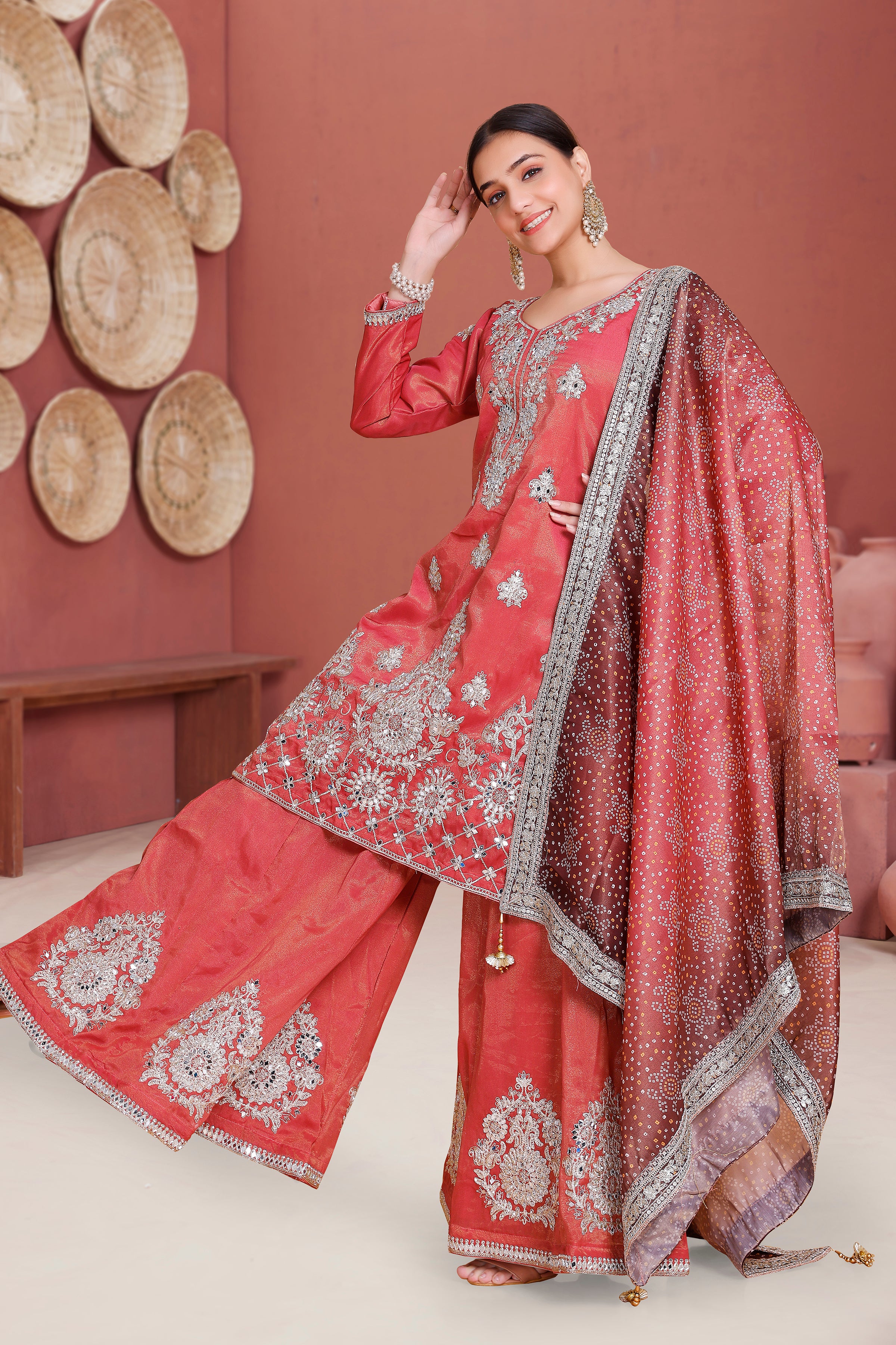 Vina Palazzo Suit - Roop Darshan