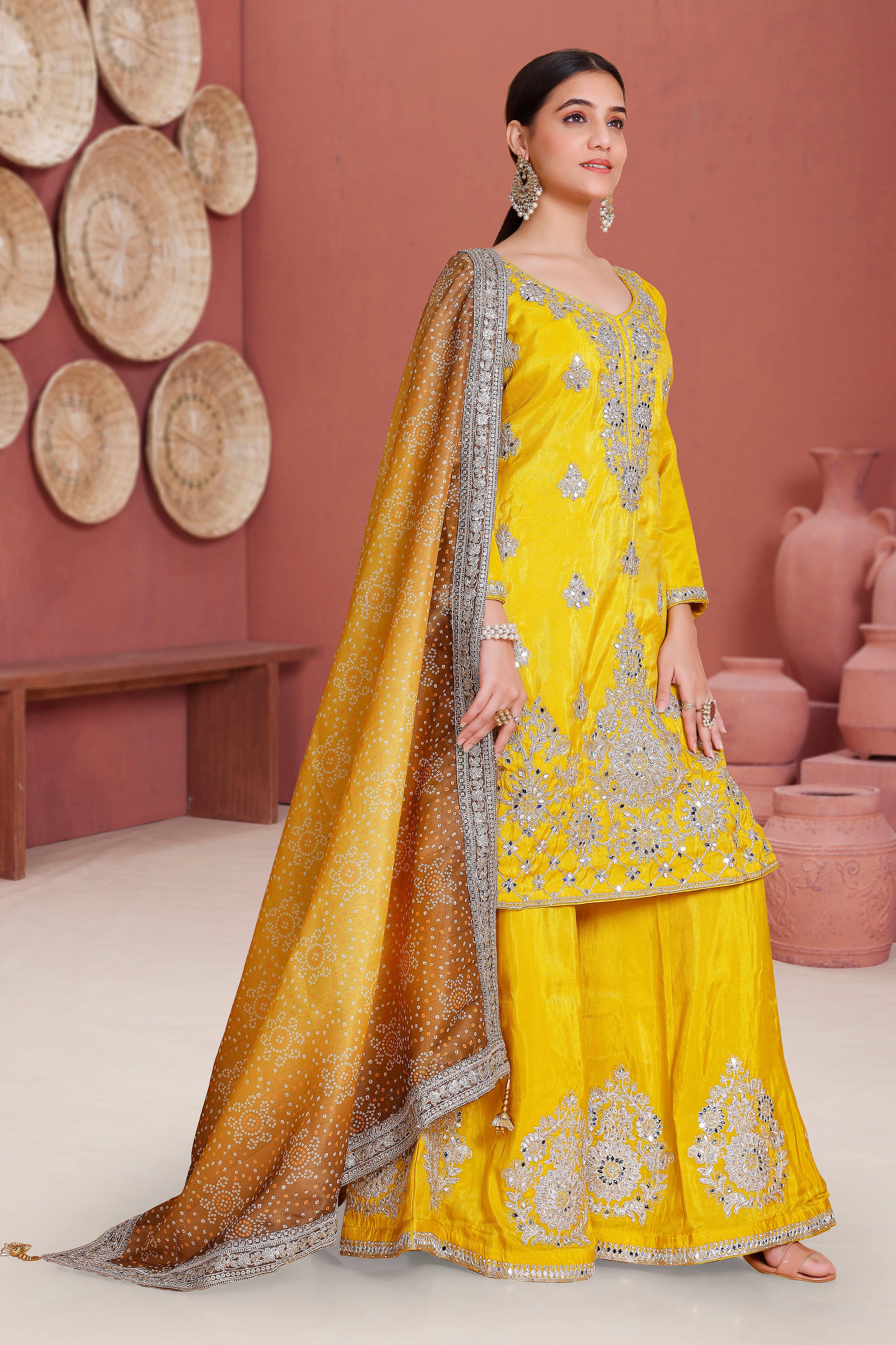Vina Palazzo Suit - Roop Darshan