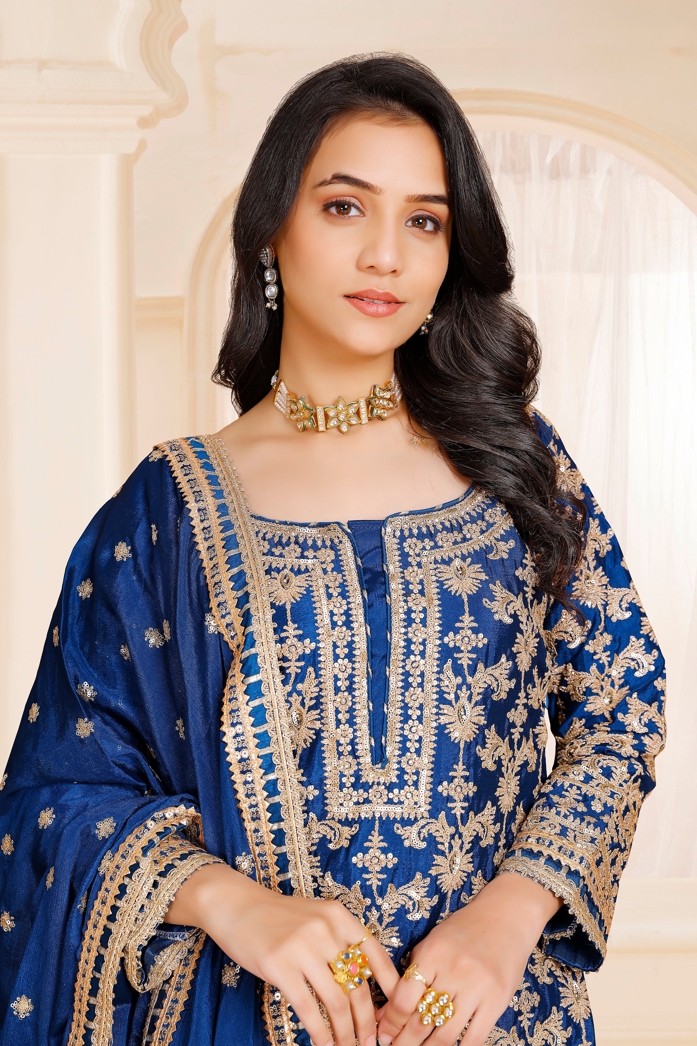 Nisha Sharara Suit - Roop Darshan