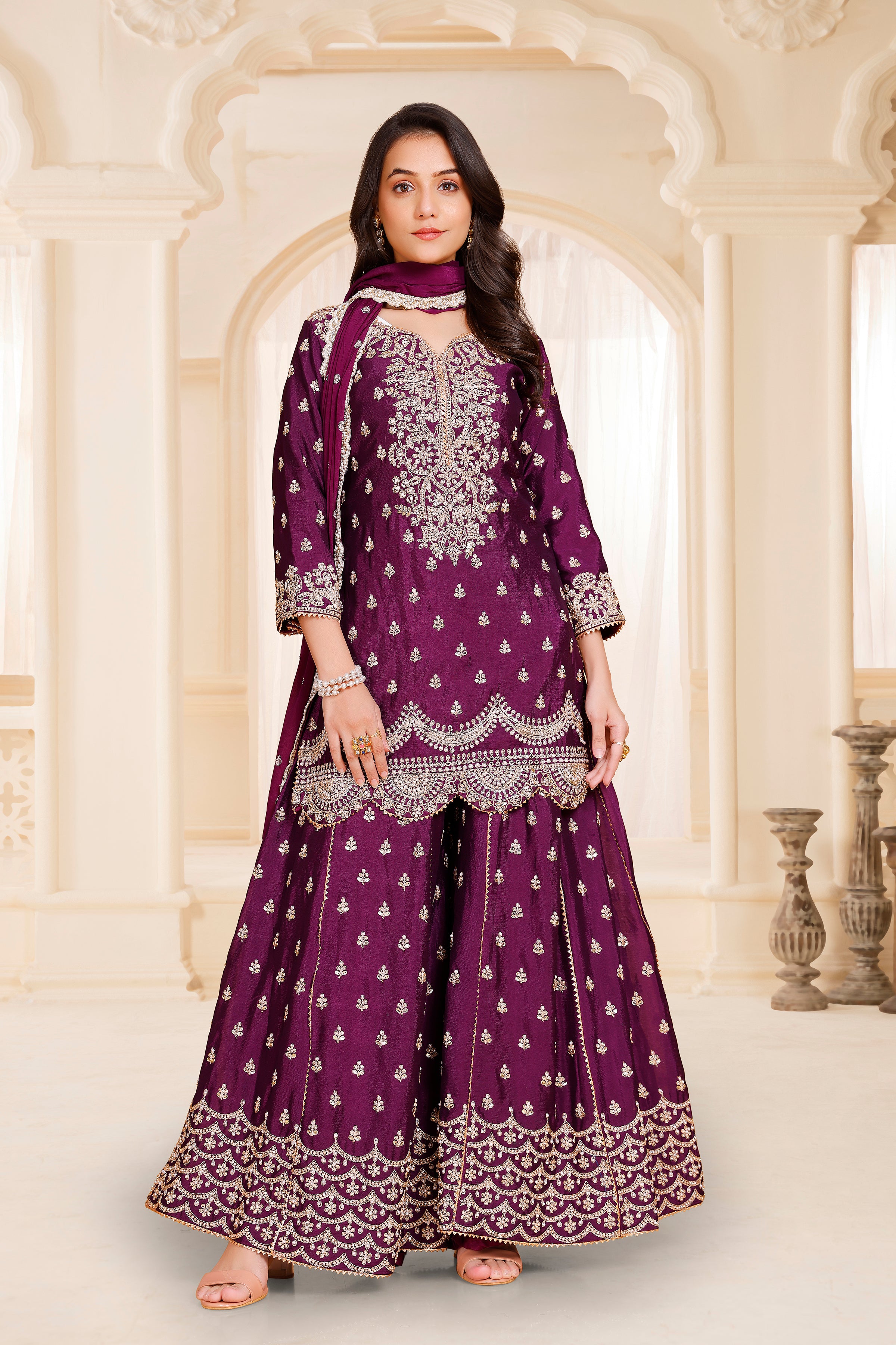 Yami Palazzo Suit - Roop Darshan