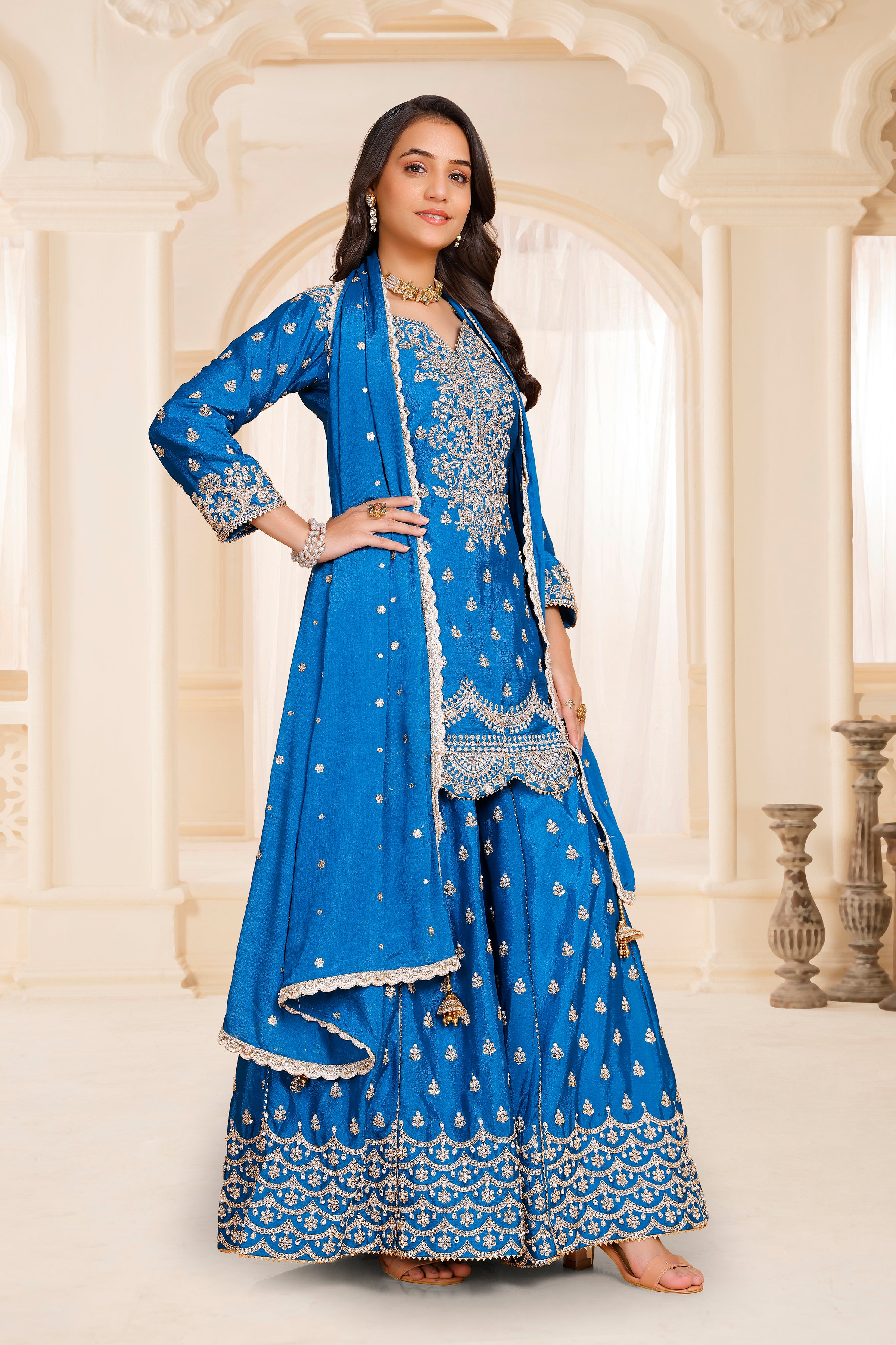 Yami Palazzo Suit - Roop Darshan