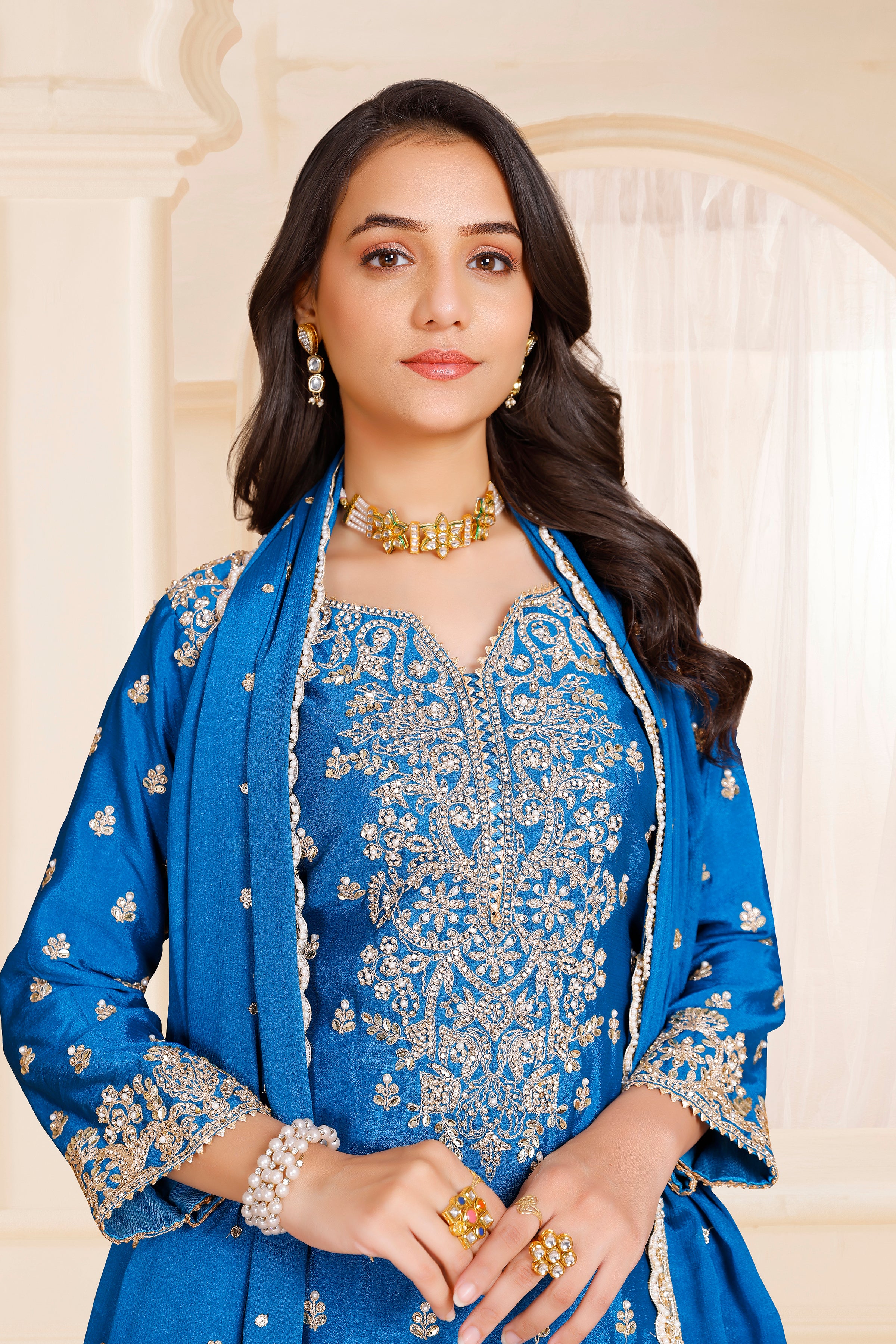 Yami Palazzo Suit - Roop Darshan