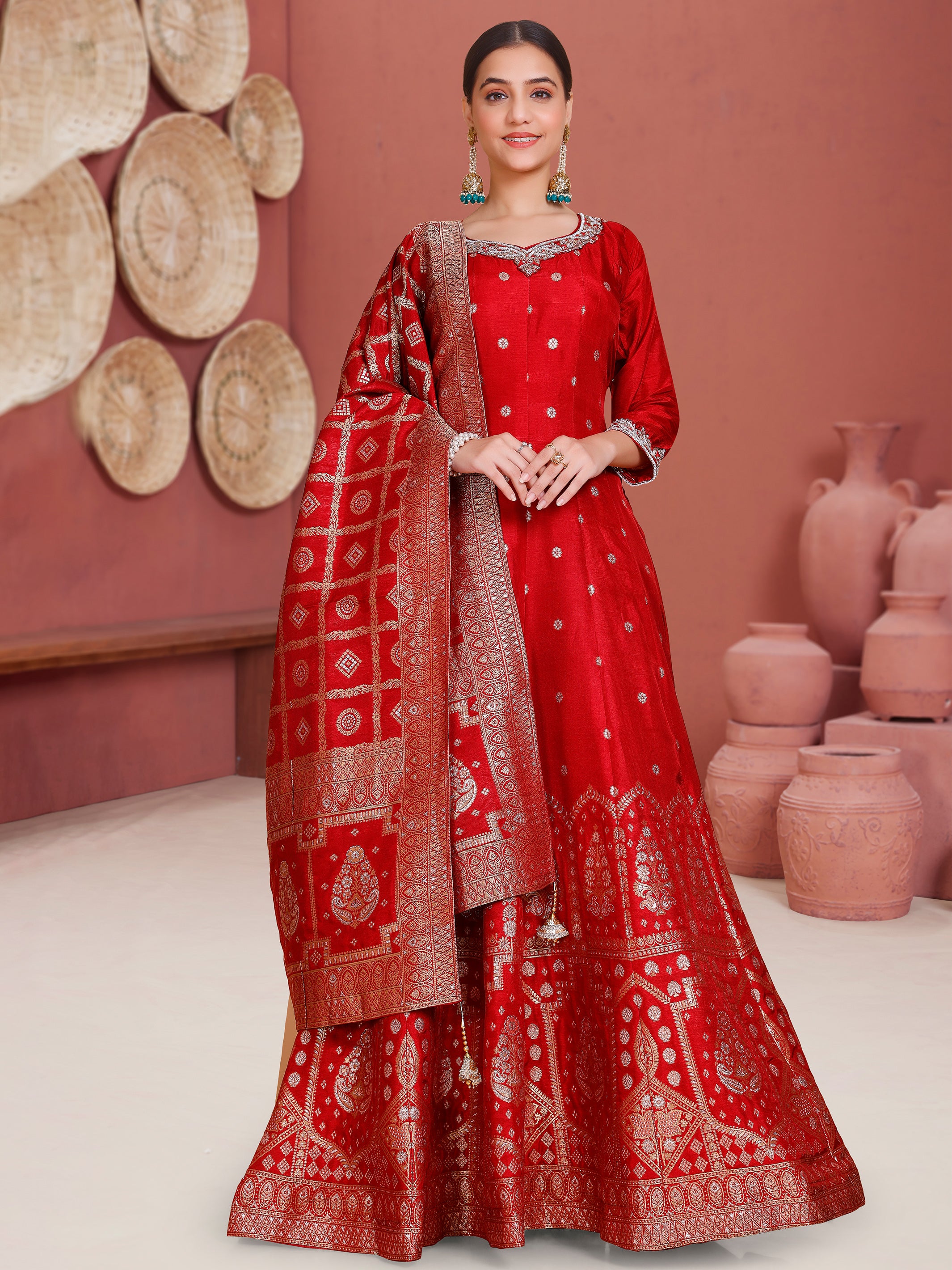 Misha Gown With Dupatta - Roop Darshan