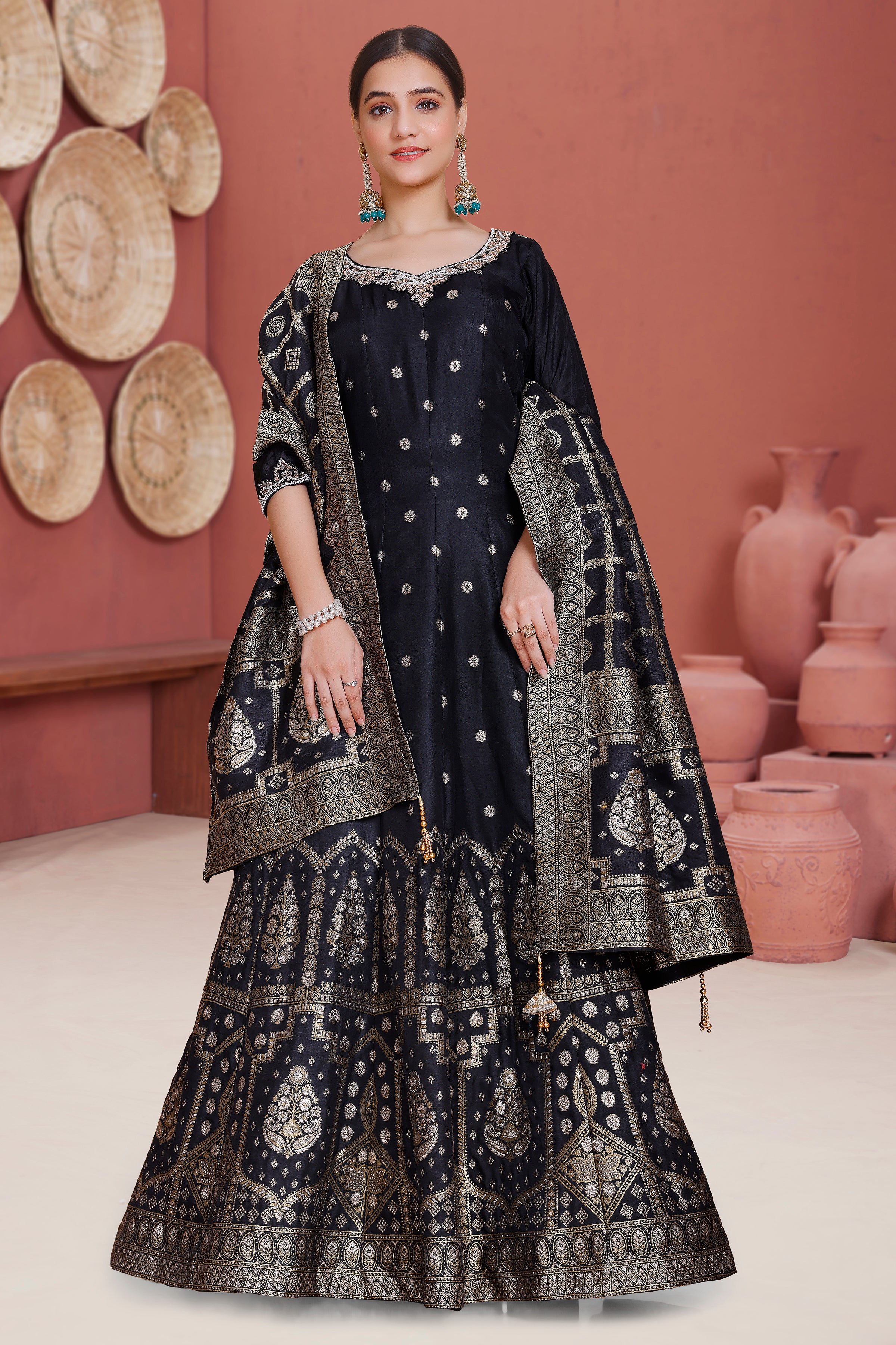 Misha Gown With Dupatta - Roop Darshan