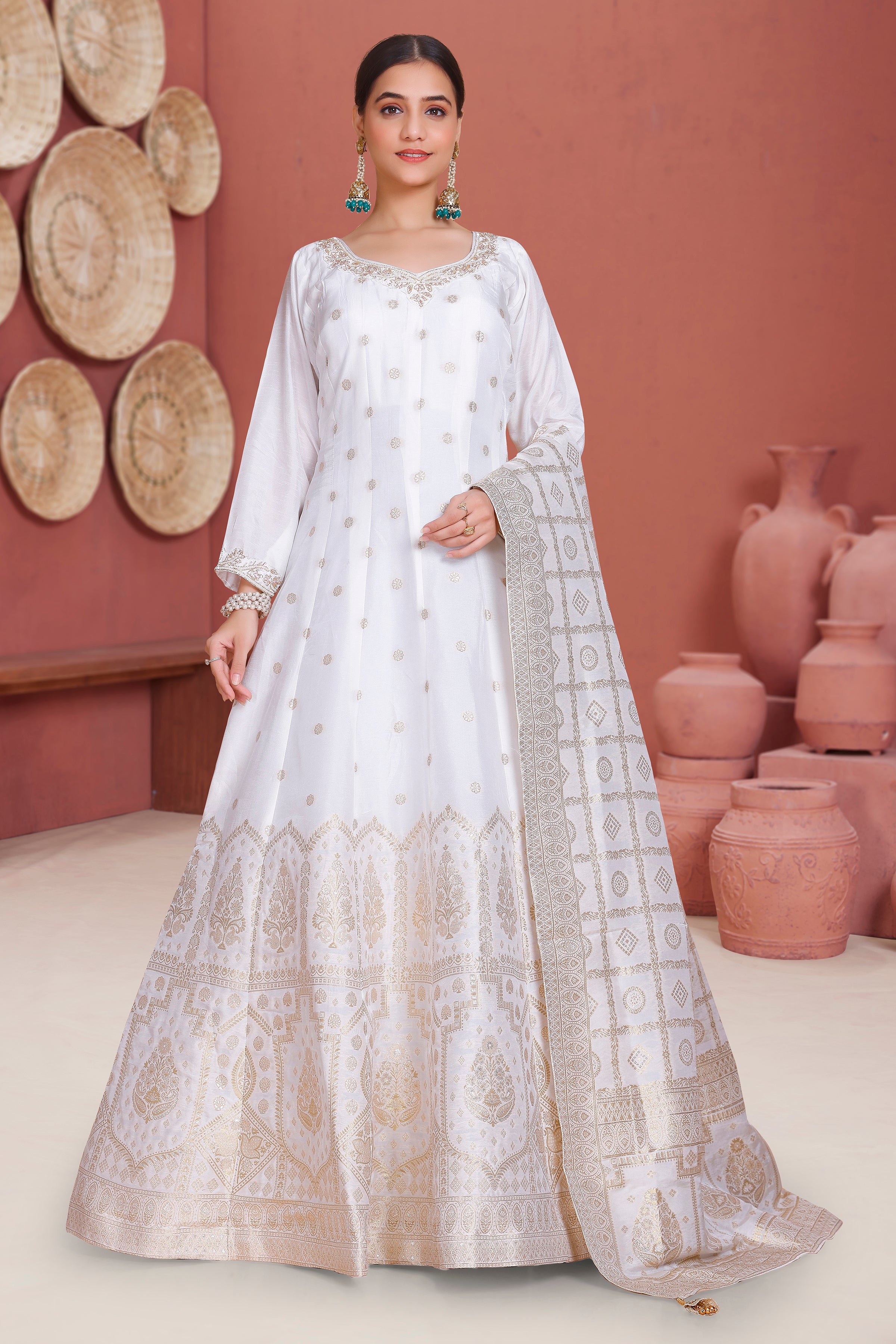 Misha Gown With Dupatta - Roop Darshan