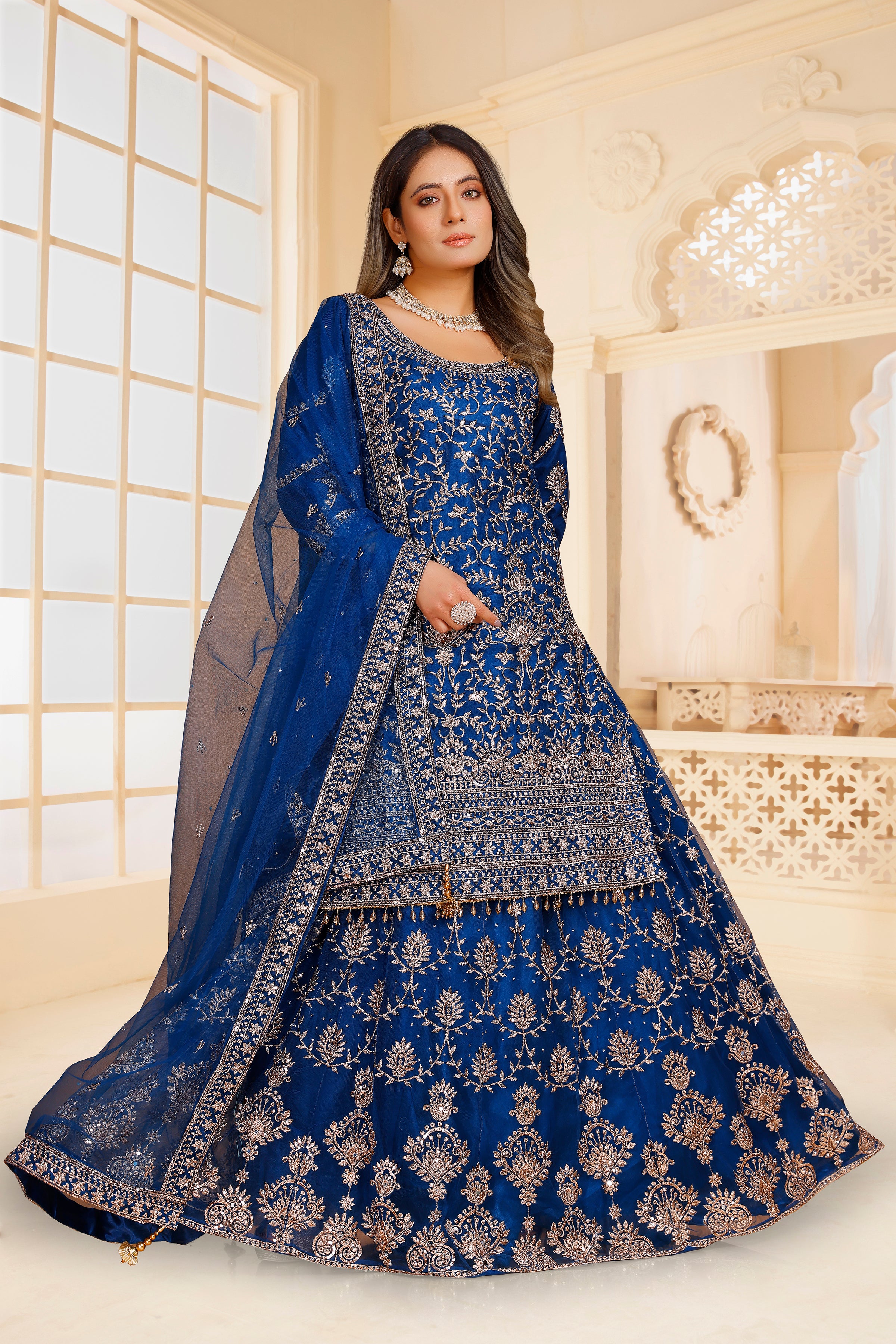 Sarina Long Top Lehenga - Roop Darshan