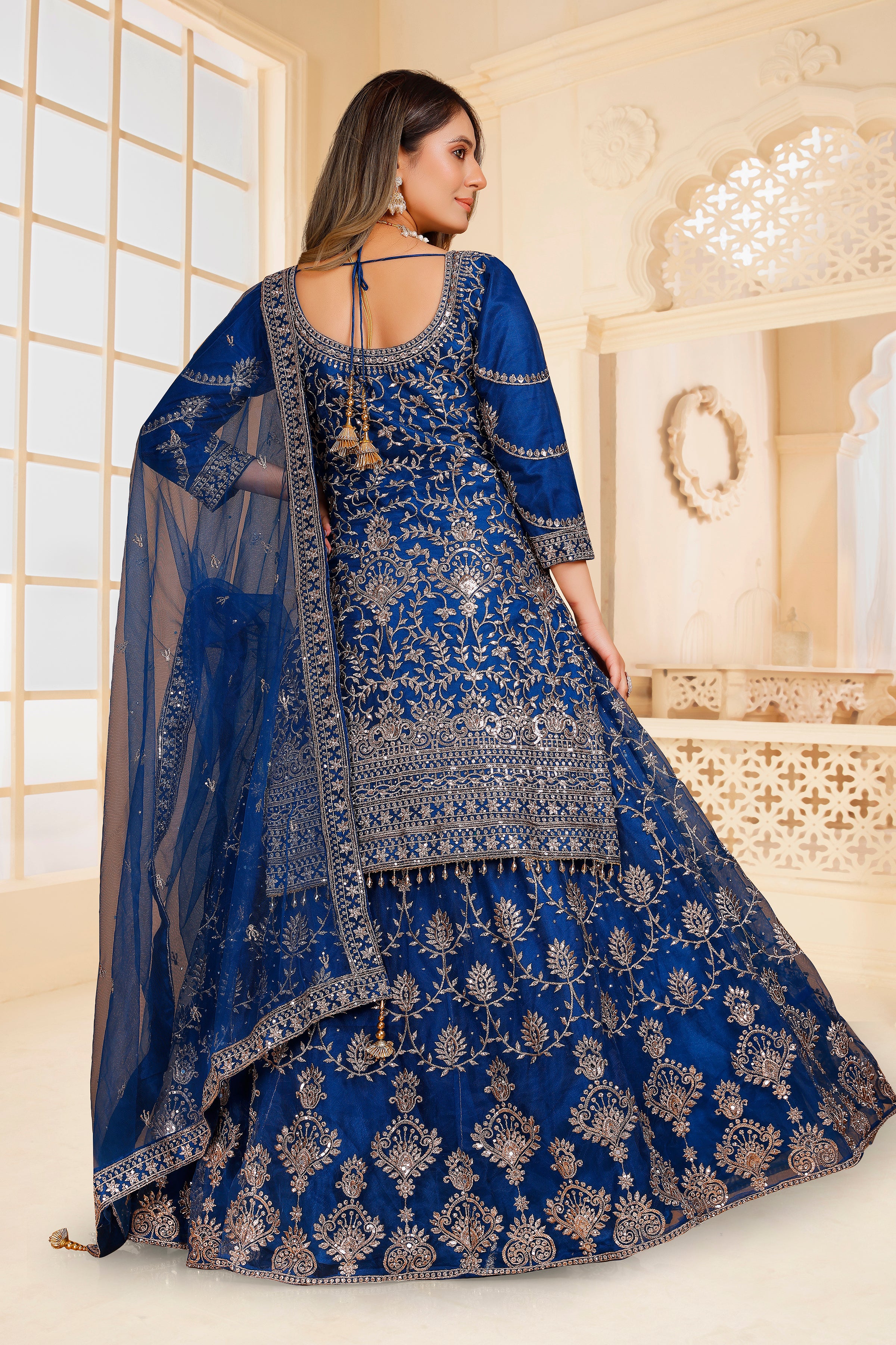 Sarina Long Top Lehenga - Roop Darshan