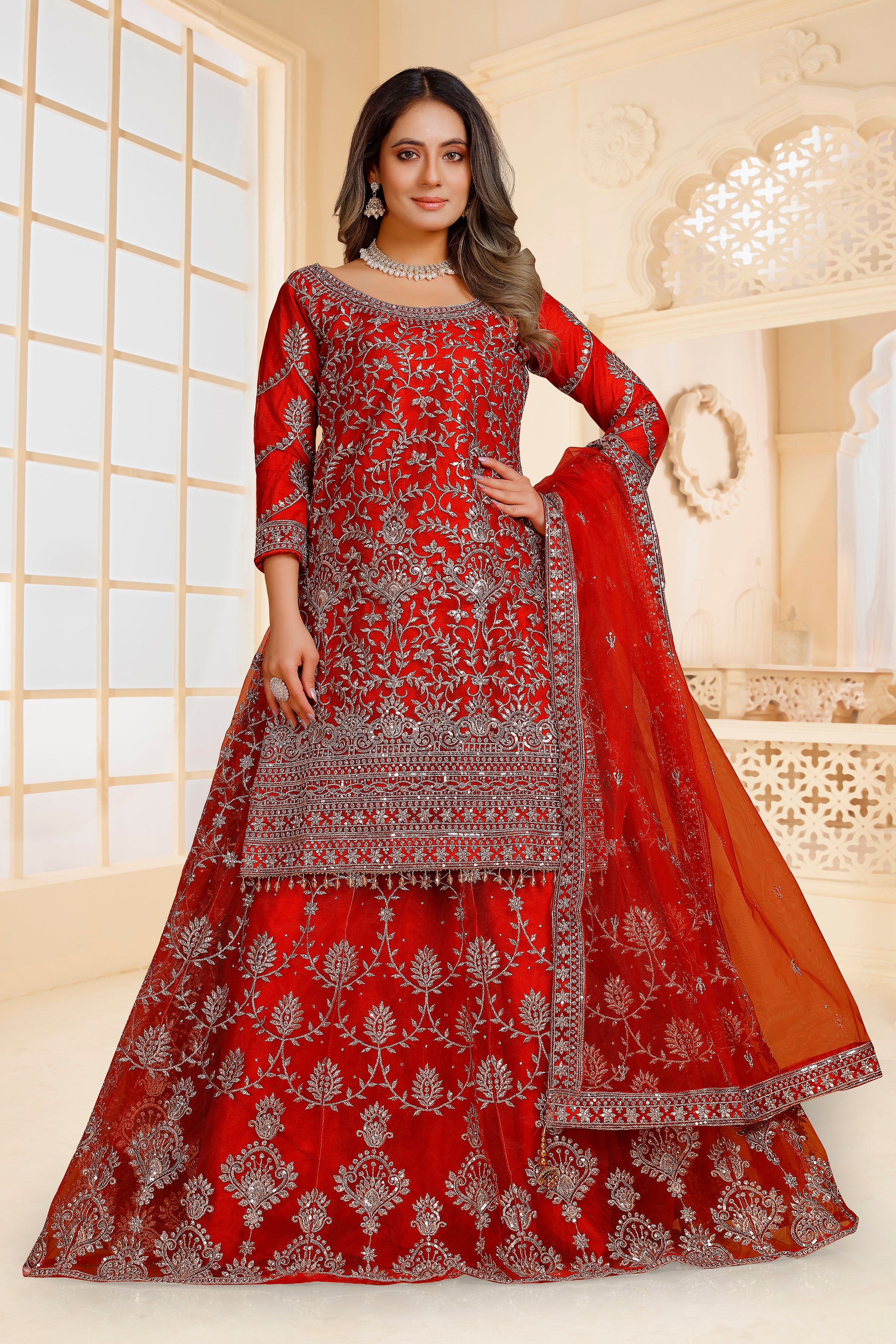 Sarina Long Top Lehenga - Roop Darshan