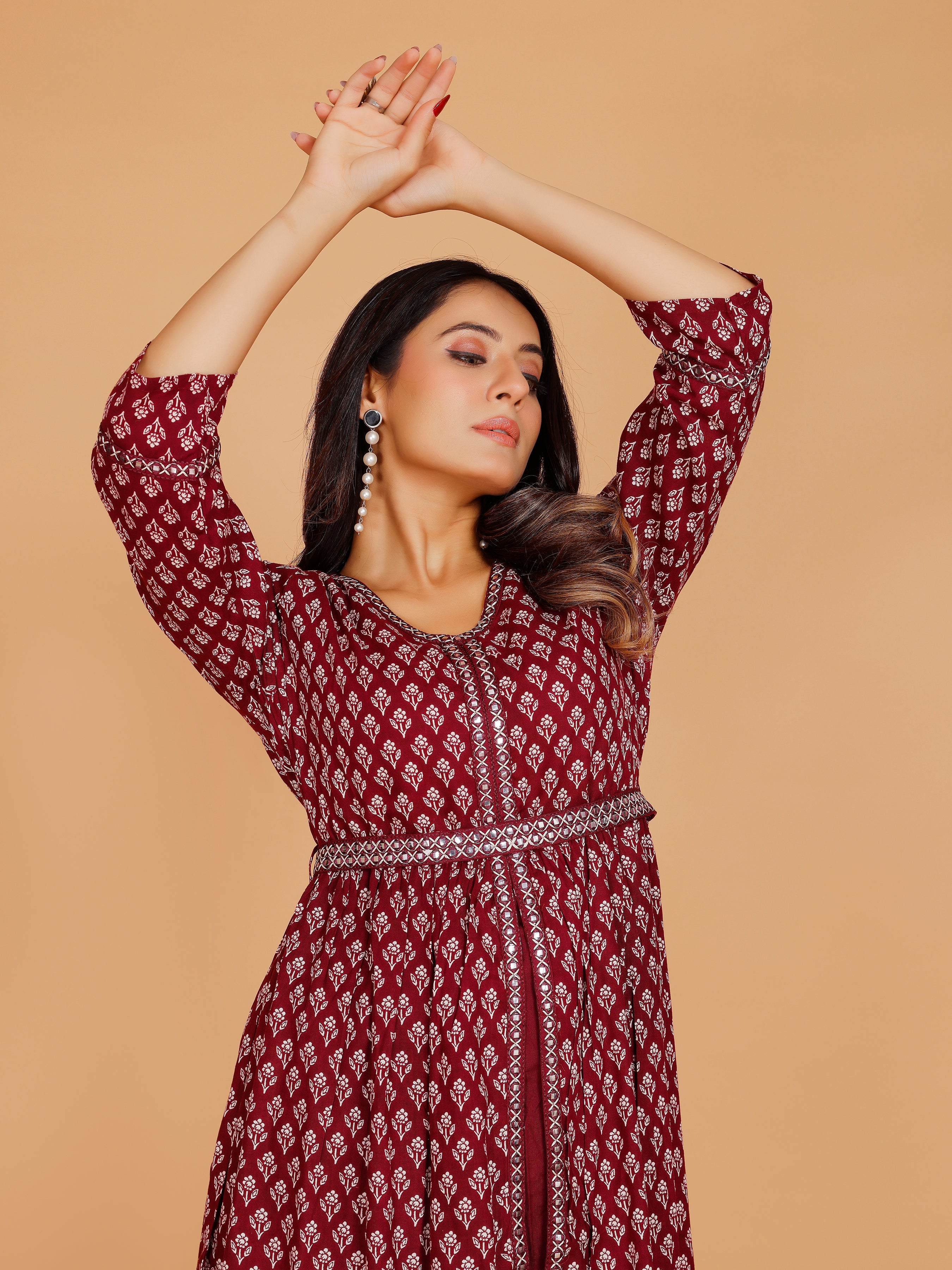 Vamika Ladies Cotton Printed Flair Kurti - Roop Darshan