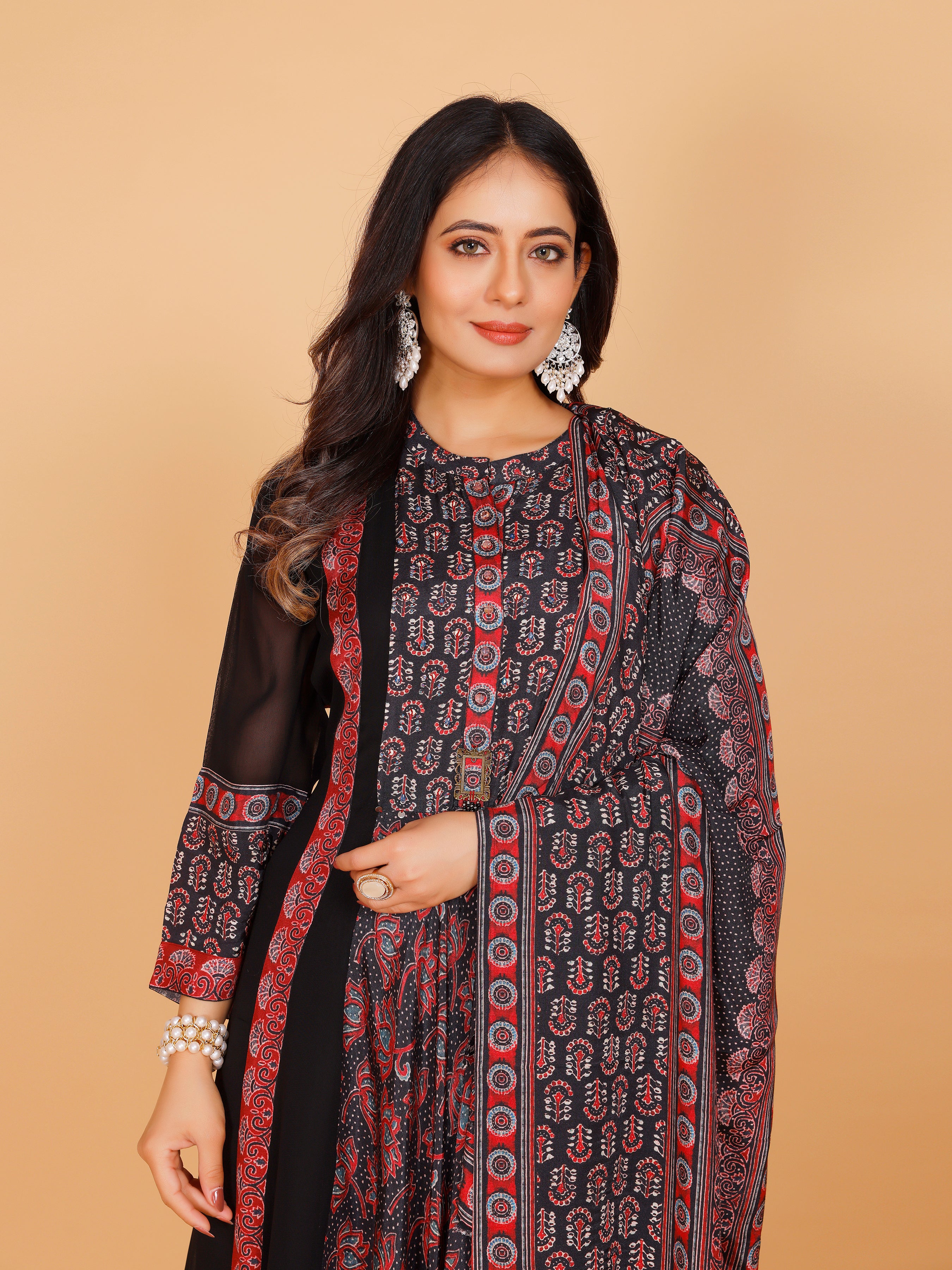 Nargis Palazzo Suit - Roop Darshan