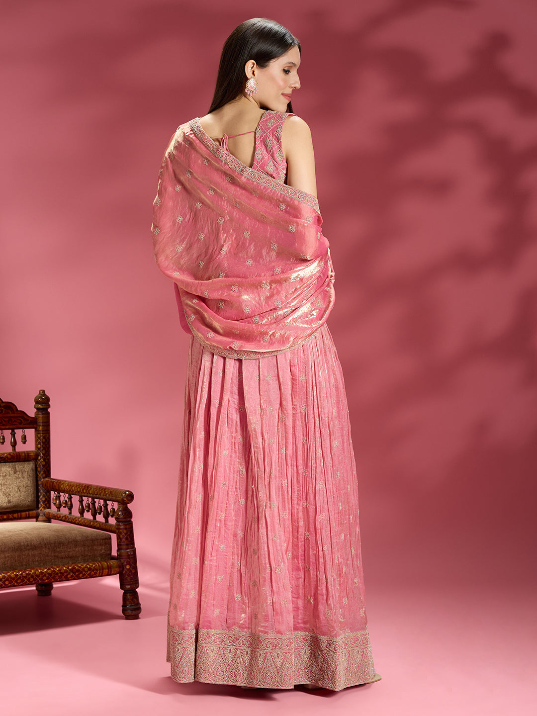 Akshra Organza Palazzo Suit
