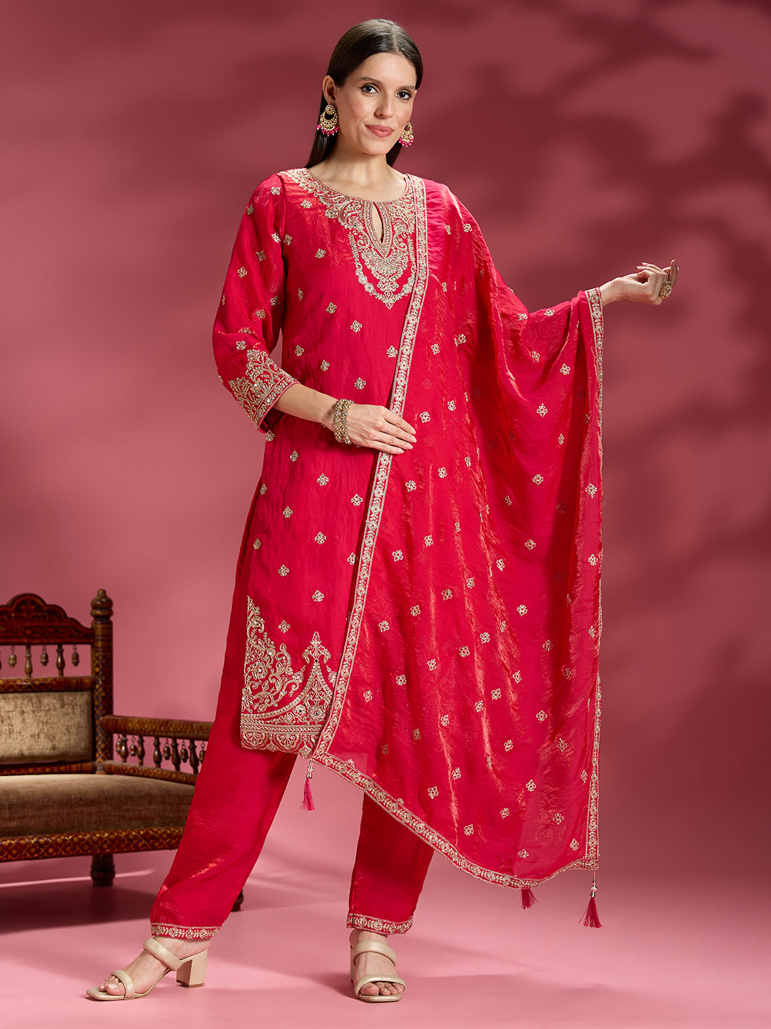Amina Organza Kamiz & Pant