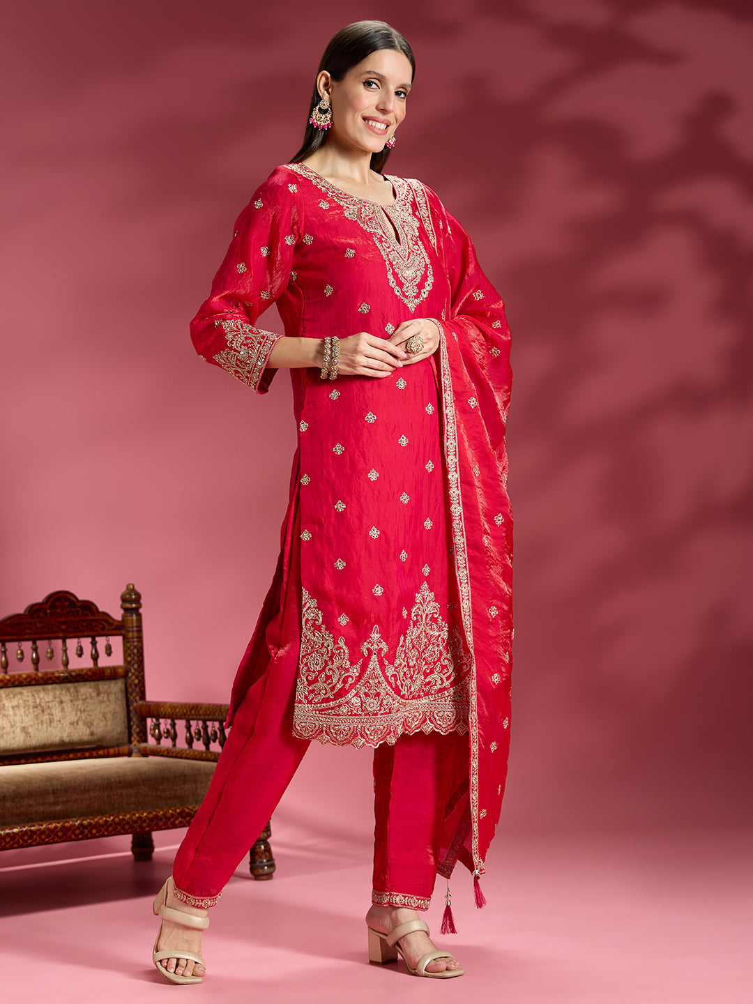 Amina Organza Kamiz & Pant
