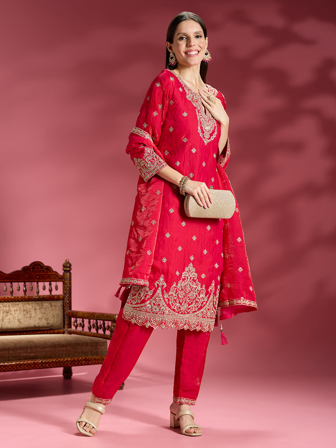 Amina Organza Kamiz & Pant